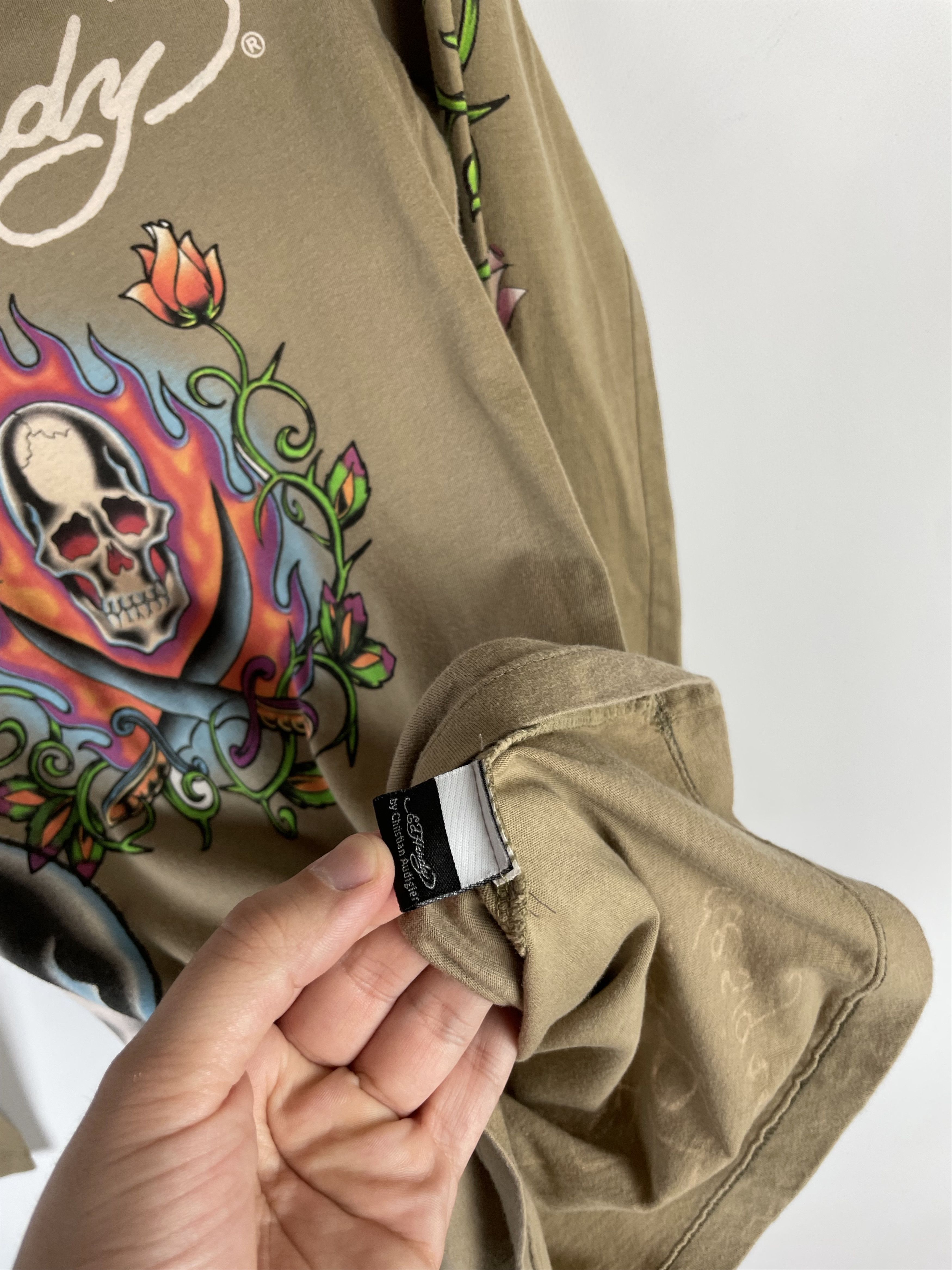 Christian Audigier Vintage Y2K Ed Hardy Long Sleeve Size L / US 10 / IT 46 - 6 Thumbnail