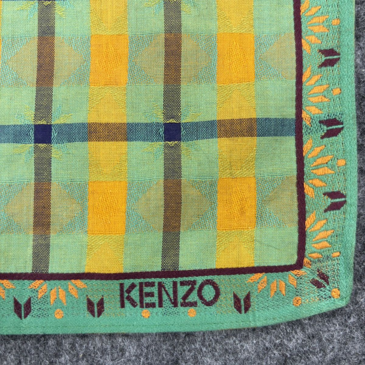 Kenzo × Vintage Handkerchief # E050 # Bandana # Neckerchief Size ONE SIZE - 3 Thumbnail