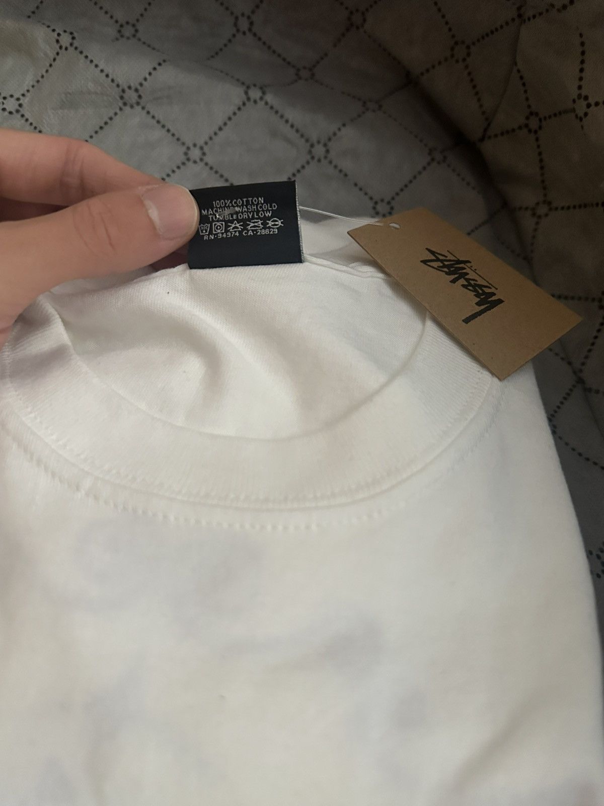 Stussy Stussy white t shirt with graphic Size US L / EU 52-54 / 3 - 4 Thumbnail