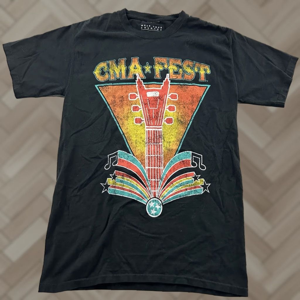 Vintage CMA Fest T Shirt Men’s Small Black Short Sleeve Shirt CMA Fest Men's Small Black Short Sleeve T-Shirt Size US S / EU 44-46 / 1 - 1 Thumbnail