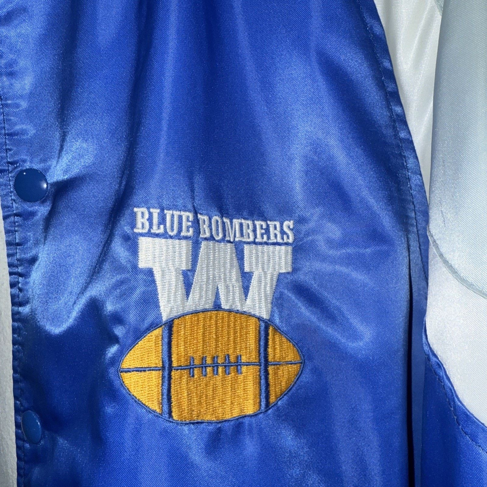 Other Vintage 80s CFL Winnipeg Blue Bombers Bomber Jacket Sz L 44 Size US L / EU 52-54 / 3 - 4 Thumbnail