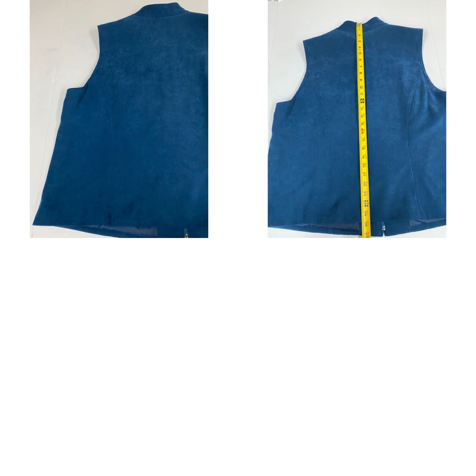 JM Collection JM Collection Vest 20W Plus blue Womens Vest Casual Quilted Knit Polyester Sleeveless Zip Regular Plus Size 20W Womens Fall Short Size 3XL / US 20-22 - 8 Thumbnail
