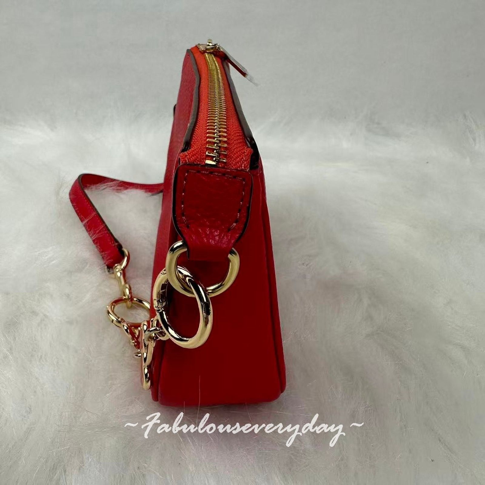 Coach Coach Nolita 19 Shoulder Leather/Gold Red Extended Chain Size ONE SIZE - 4 Thumbnail