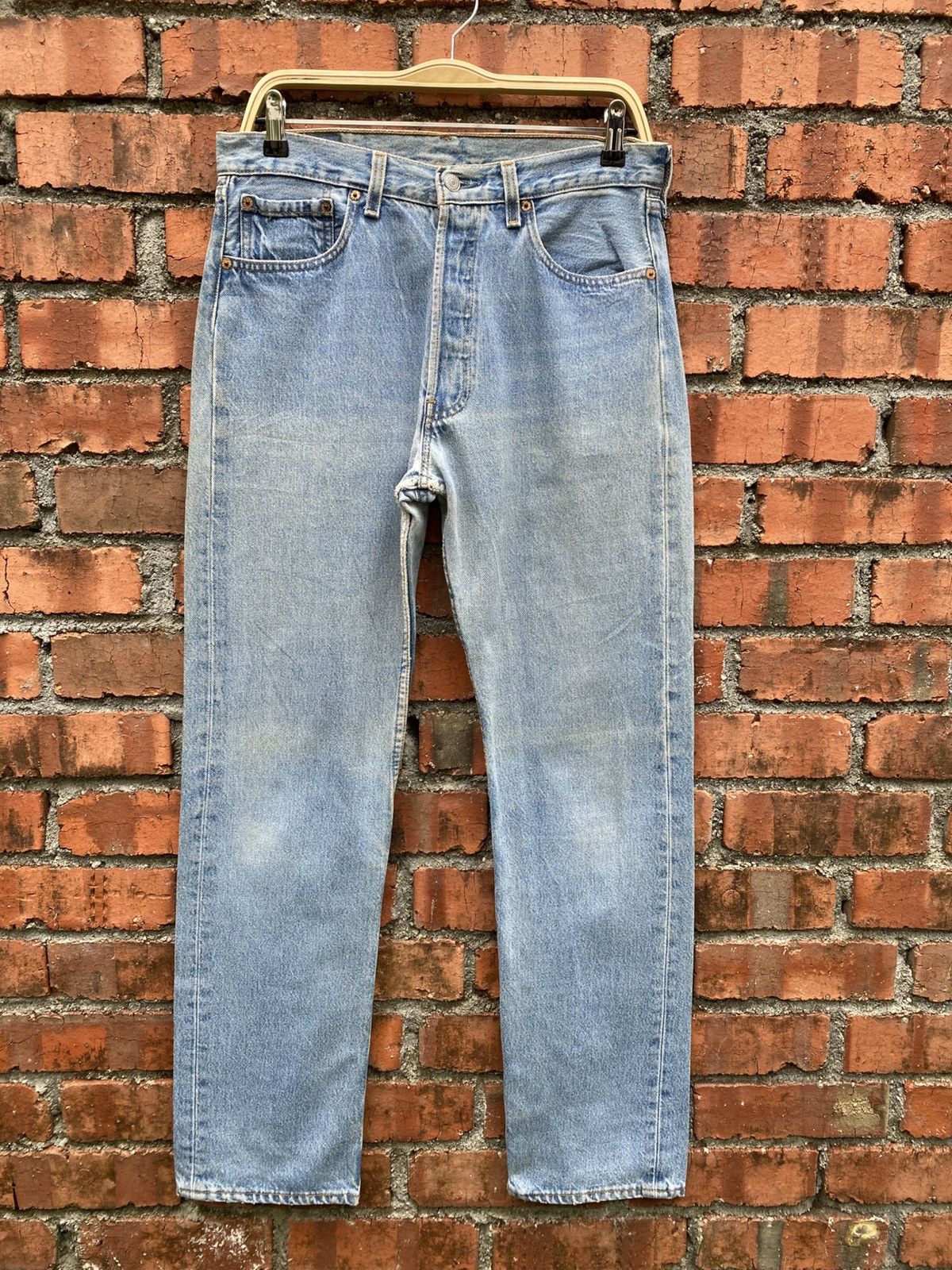 Levi's Vintage Clothing W32x31.5 Vintage levi's 501 made in USA faded Size US 32 / EU 48 - 1 Thumbnail