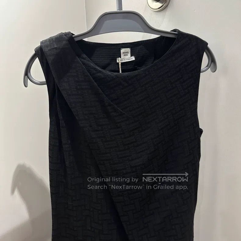 Hermes Hermes Fully printed dark pattern silk dress Size XS / US 0-2 / IT 36-38 - 6 Thumbnail