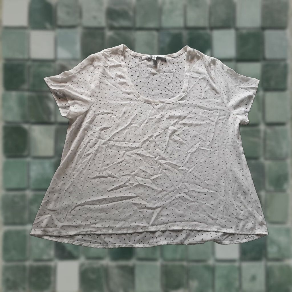 Vintage COLLECTIVE CONCEPTS Women’s S White Short Sleeve Shirt Size S / US 4 / IT 40 - 1 Thumbnail
