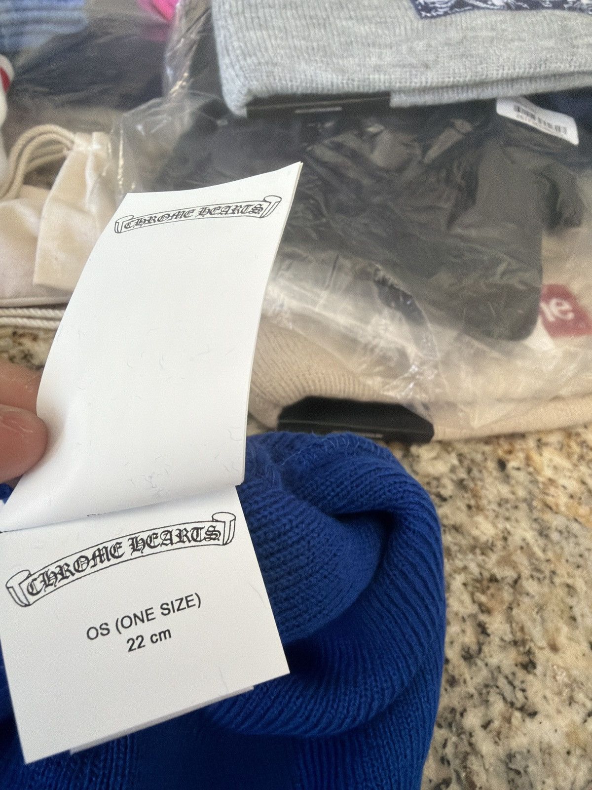 Chrome Hearts Chrome Hearts Blue White CH Beanie Size ONE SIZE - 4 Thumbnail
