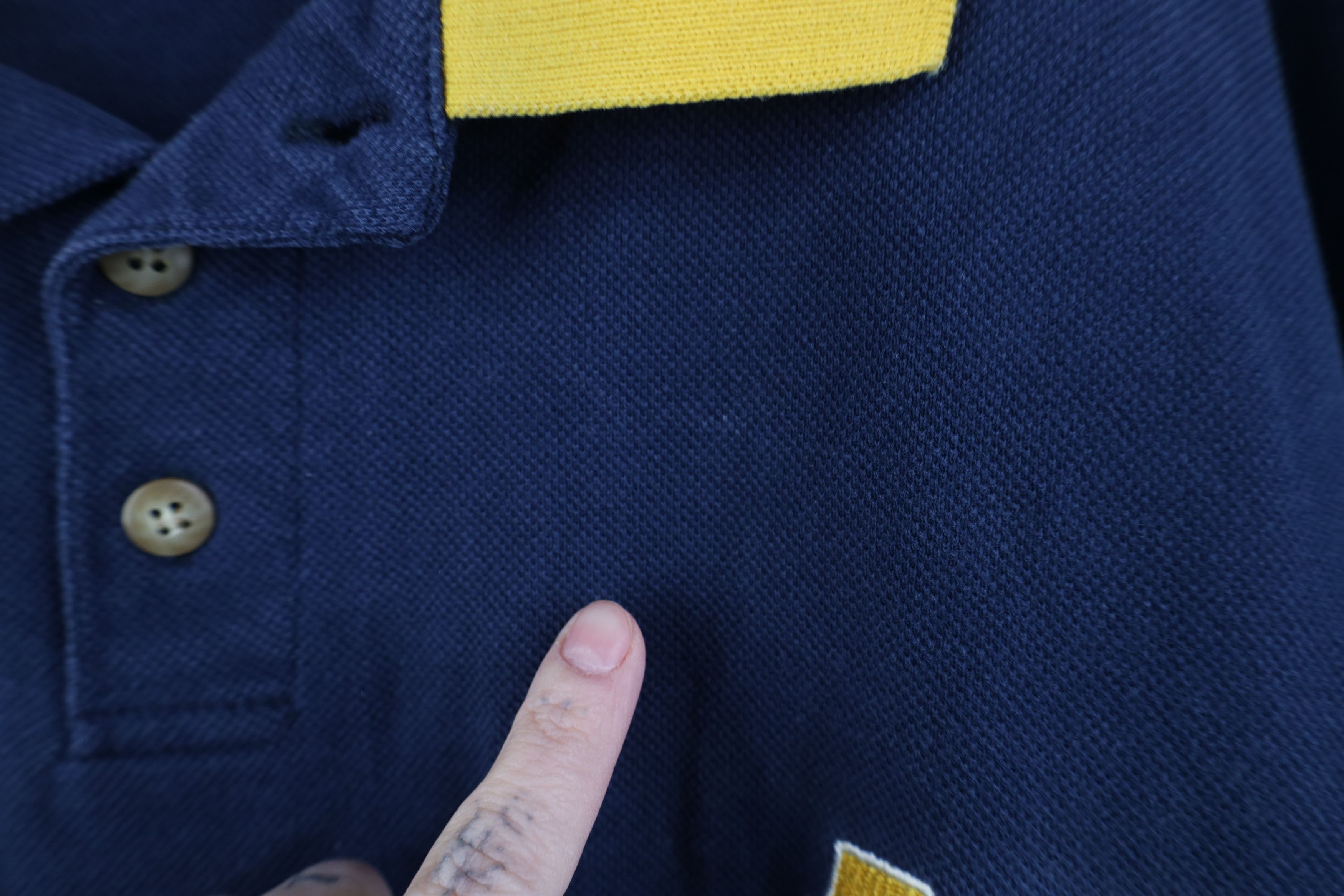 Champion Vintage 90s Champion Spell University of Michigan Polo Shirt Size US XL / EU 56 / 4 - 5 Thumbnail