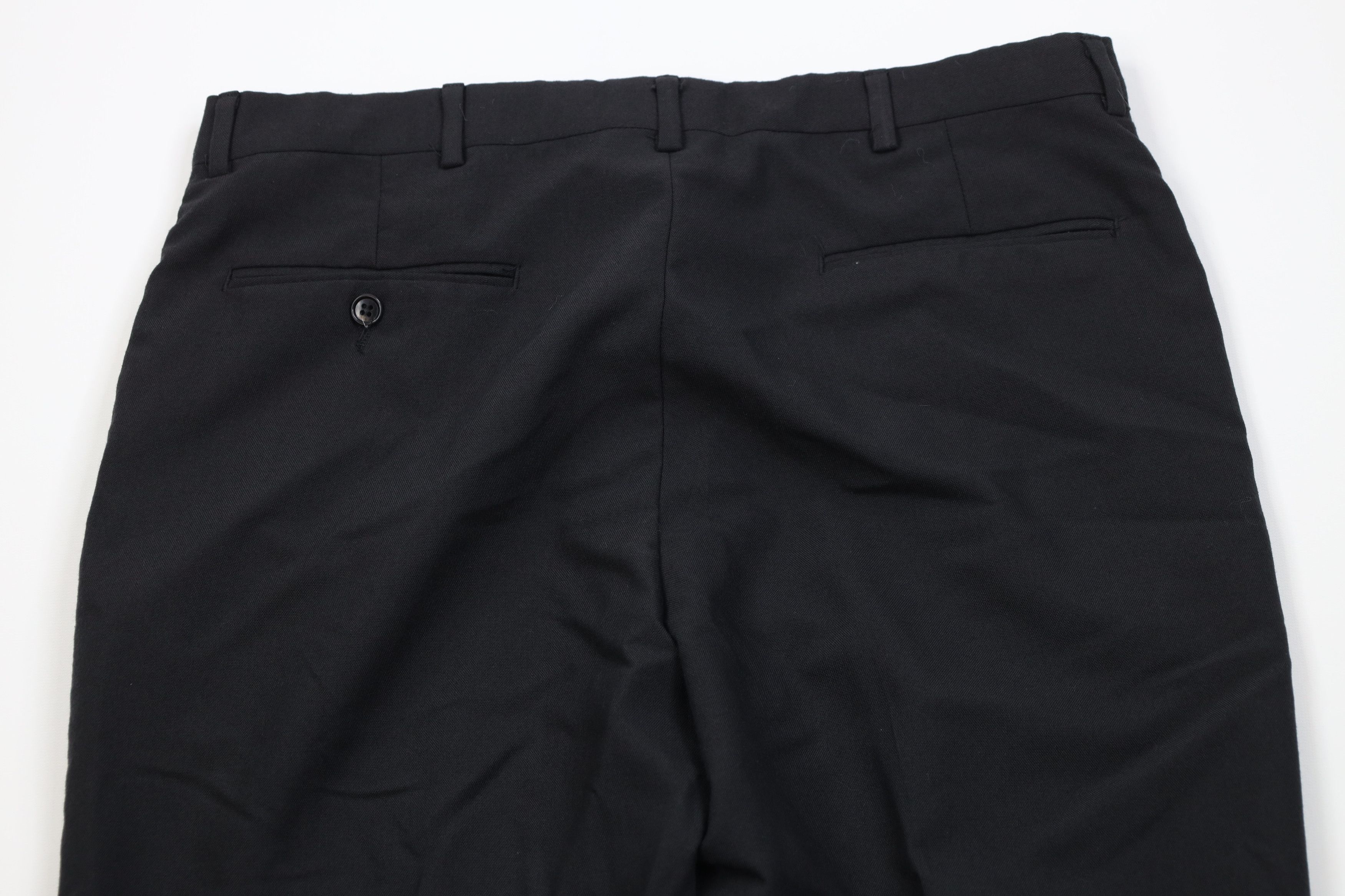 Vintage Vintage 70s Streetwear Knit Wide Leg Chino Pants Black USA Size US 36 / EU 52 - 10 Thumbnail
