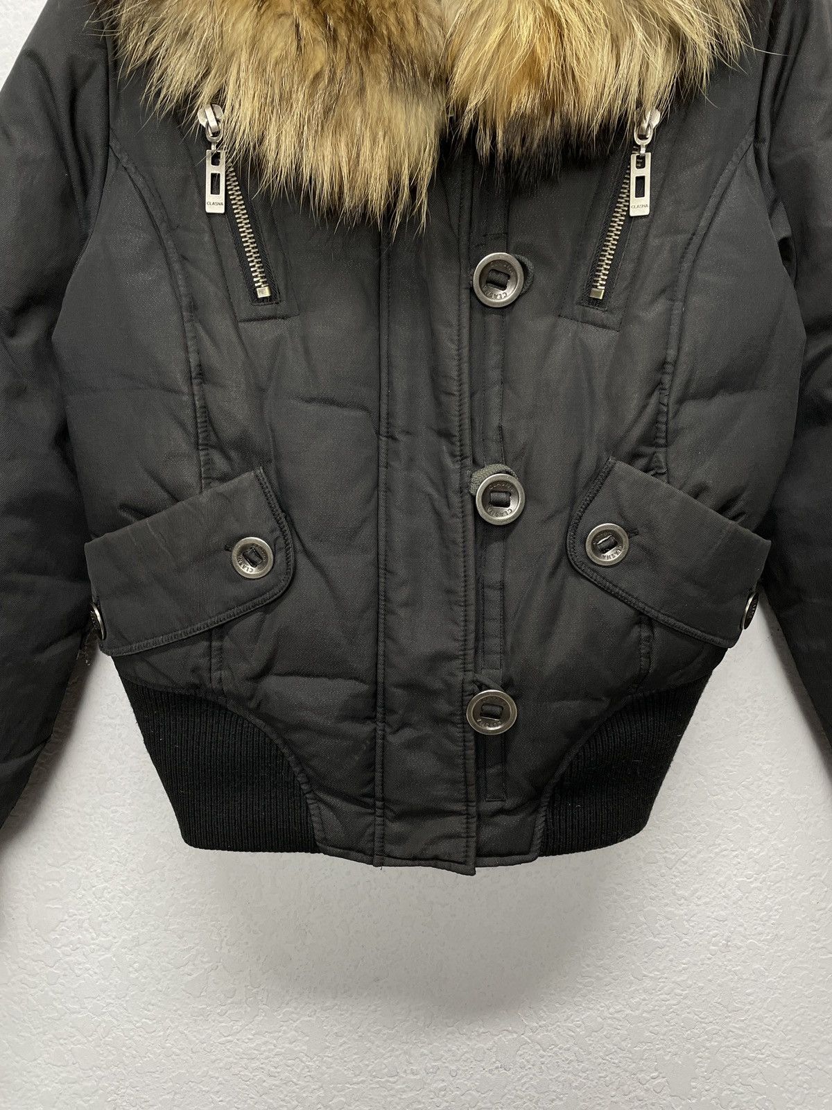 Le Grande Bleu (L.G.B.) Vintage Rick Owens Vibe Faux Fur Trim Girly Puffer Jacket y2 Size S / US 4 / IT 40 - 11 Thumbnail