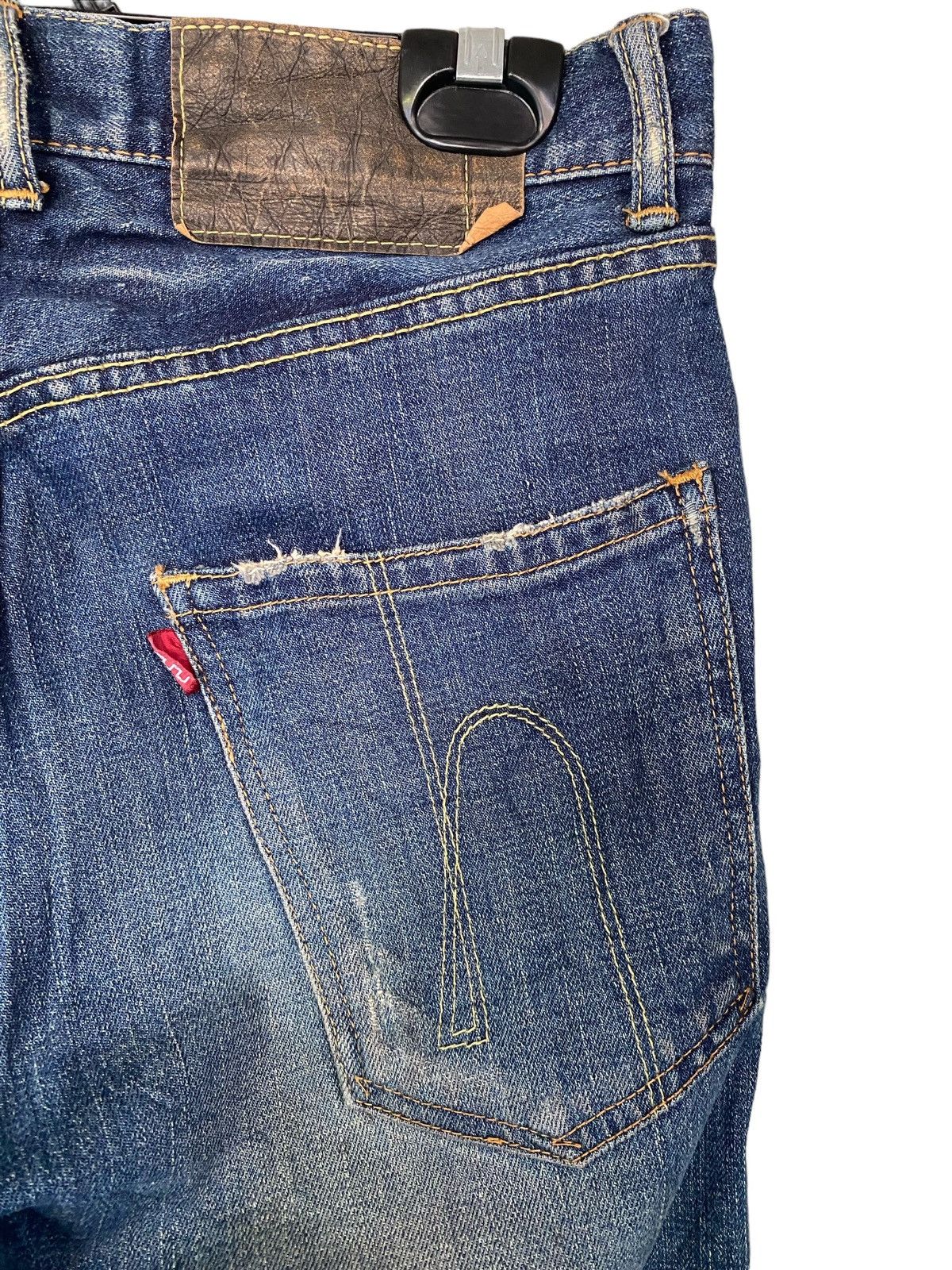 Designer × Japanese Brand Hosu.Atpd Redline Jeans W30” Size US 30 / EU 46 - 9 Thumbnail