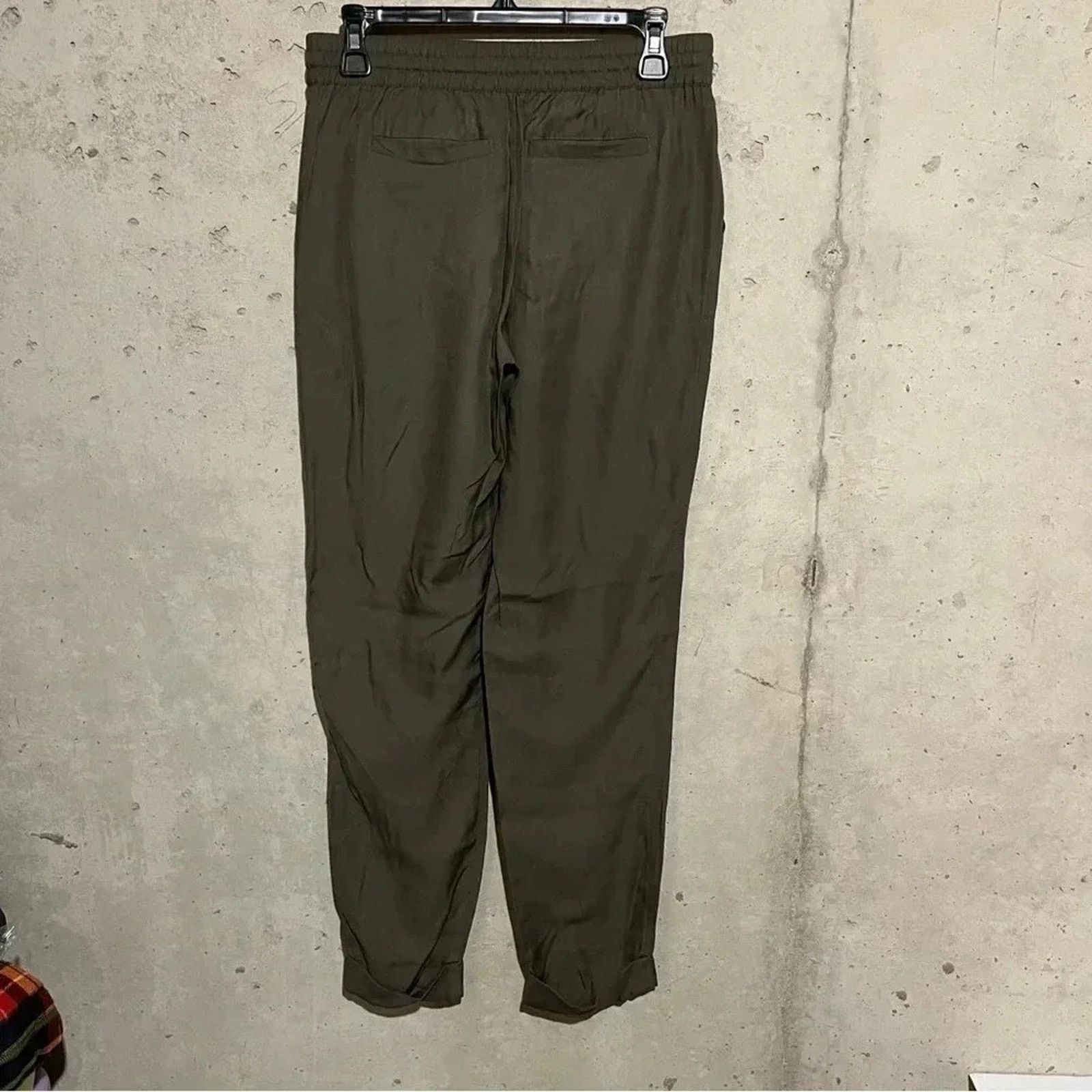 Joie Joie Womens Sz S Green Drawstring Jogger Pants Silk Blend Size 26" / US 2 / IT 38 - 2 Thumbnail