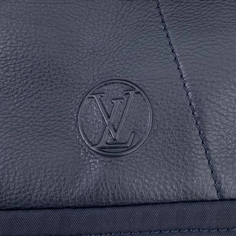 Louis Vuitton Louis Vuitton Dark Blue Cow Leather Patchwork Lapel Zip Le Size US S / EU 44-46 / 1 - 5 Thumbnail