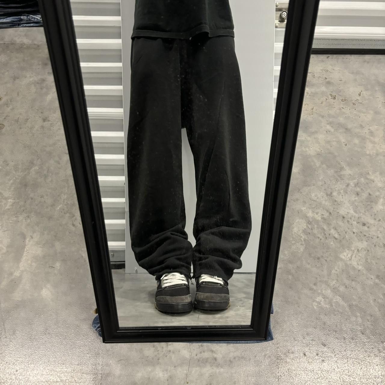 Japanese Brand × Vintage Vintage Y2K/2000s Black Skater Essential Sweatpants! Size US 34 / EU 50 - 1 Thumbnail