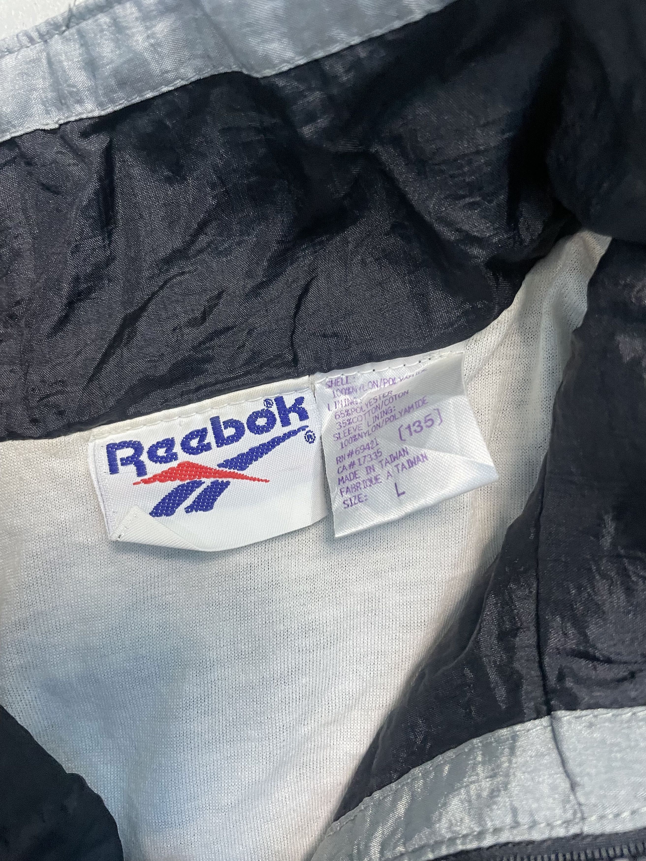 Reebok Reebok Black & Grey Track Jacket Size US L / EU 52-54 / 3 - 4 Thumbnail