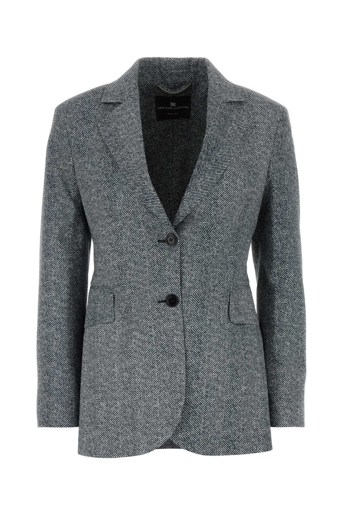 Printed Viscose Blazer