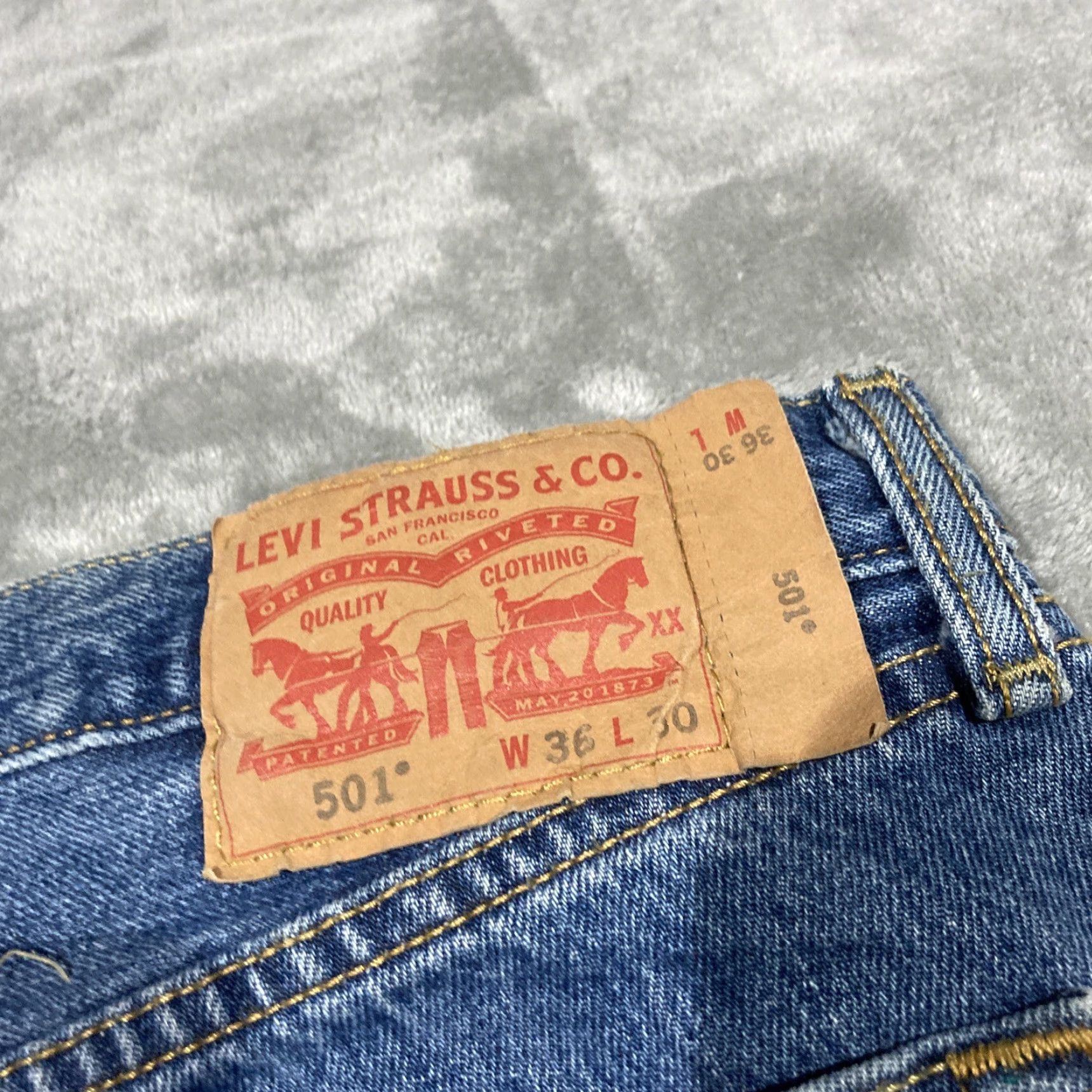 Levi's Levi's 501 Jeans Men 36x30 Blue Button Fly Straight Denim Pants Jeans Western 501 XX 90s" Size US 36 / EU 52 - 7 Thumbnail