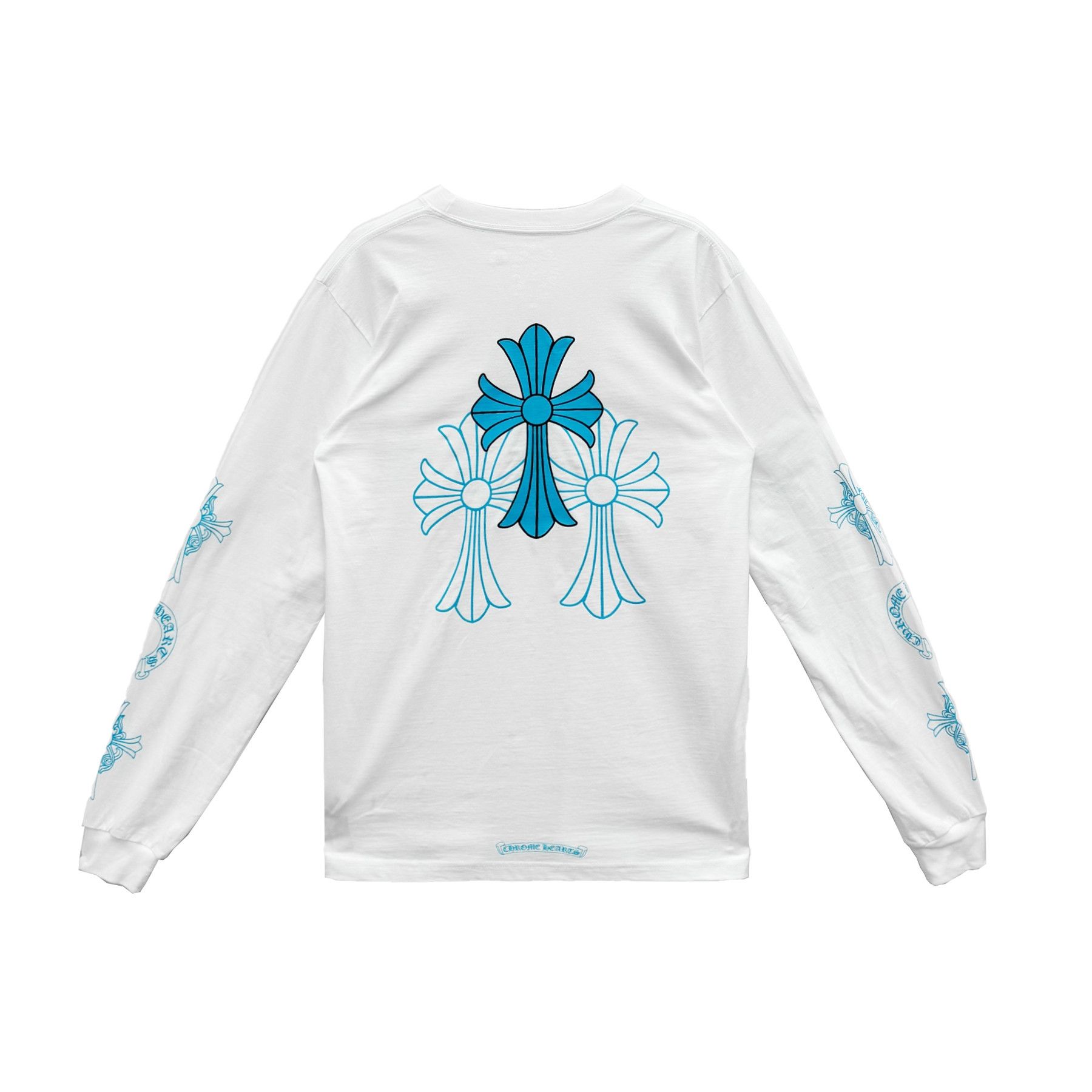 Chrome Hearts Chrome Hearts Blue Triple Cross Floral Long Chrome Hearts Chrome Hearts Blue Triple Cross Floral Long