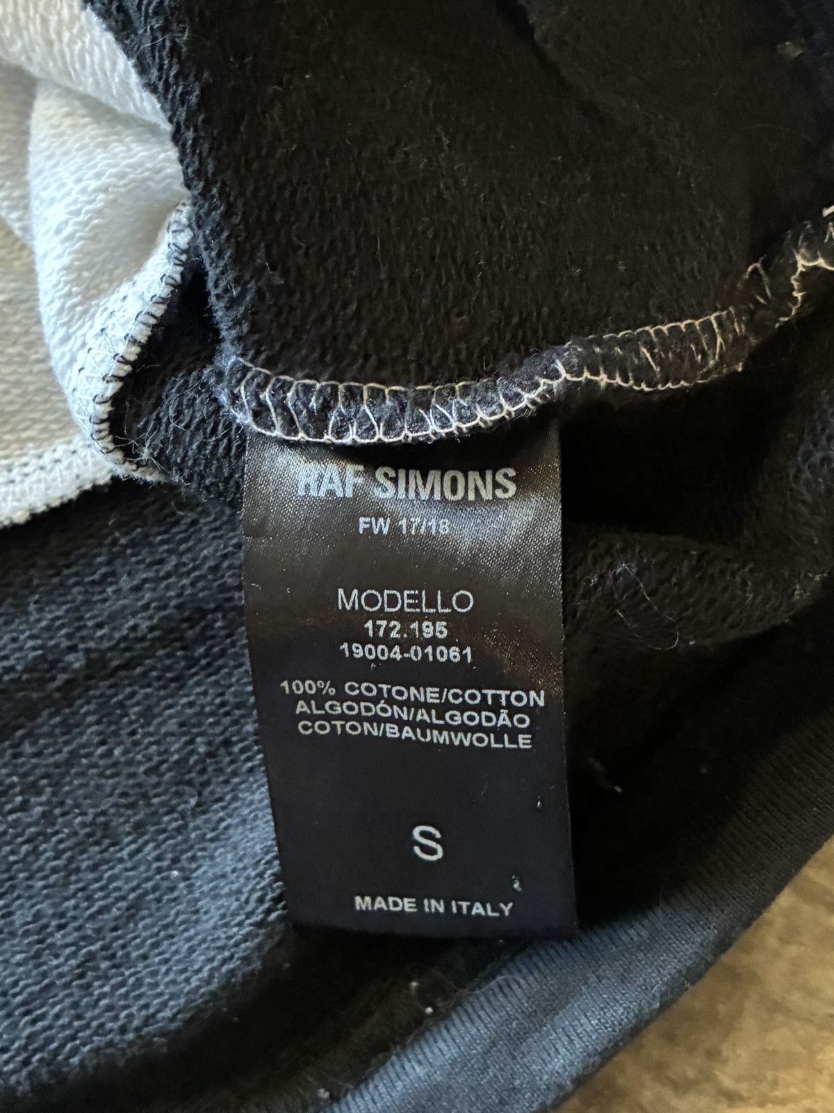 Raf Simons Raf Simons Oversized Tape Hoodie Size US S / EU 44-46 / 1 - 8 Thumbnail