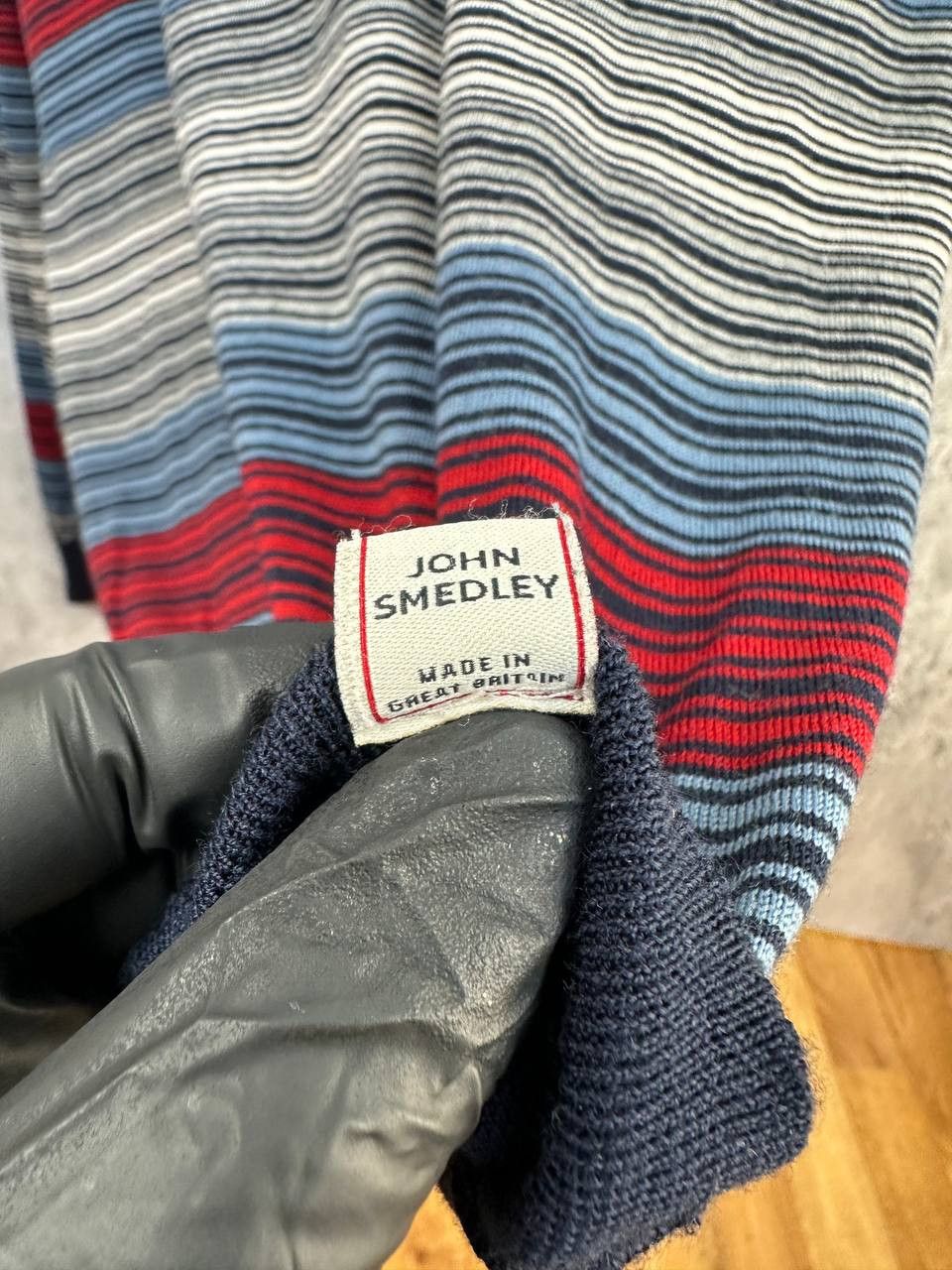 John Smedley John Smedley Merino Wool Striped Polo LS Sweater Jumper Size US S / EU 44-46 / 1 - 11 Thumbnail