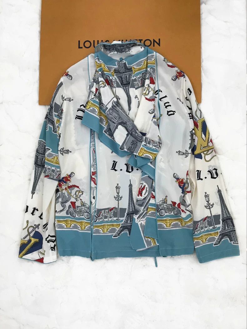Louis Vuitton Louis Vuitton Mulberry silk shirt Size US XS / EU 42 / 0 - 2 Thumbnail