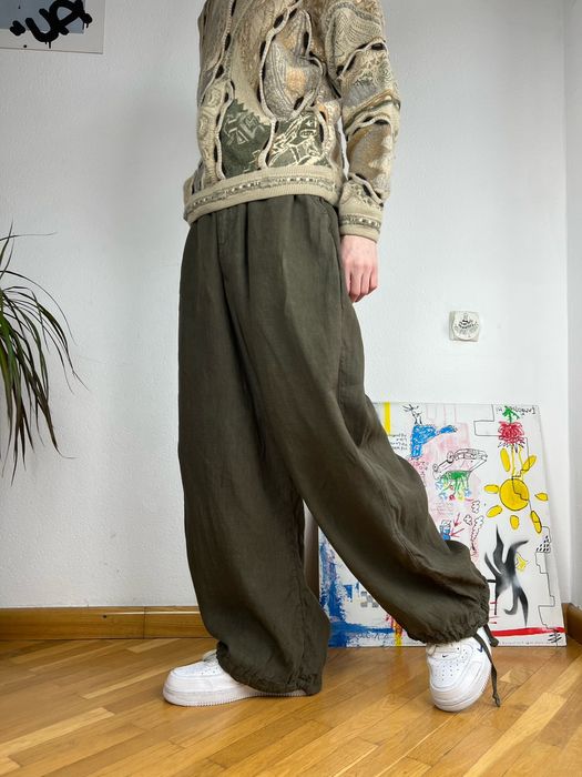 Jaded London Khaki Parachute Cargo Pants Grailed