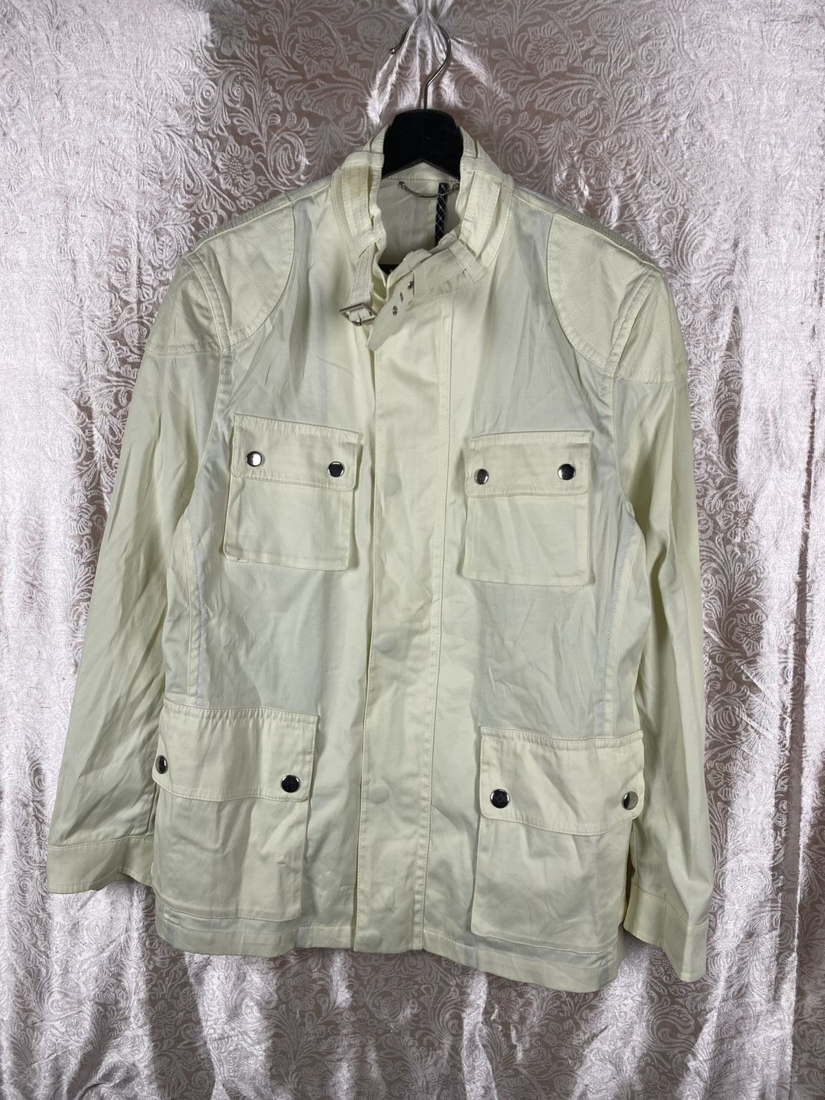 Japanese Brand Junmen Cream Utility Jacket Minimalist Japan Field Jacket Size L / US 10 / IT 46 - 3 Thumbnail
