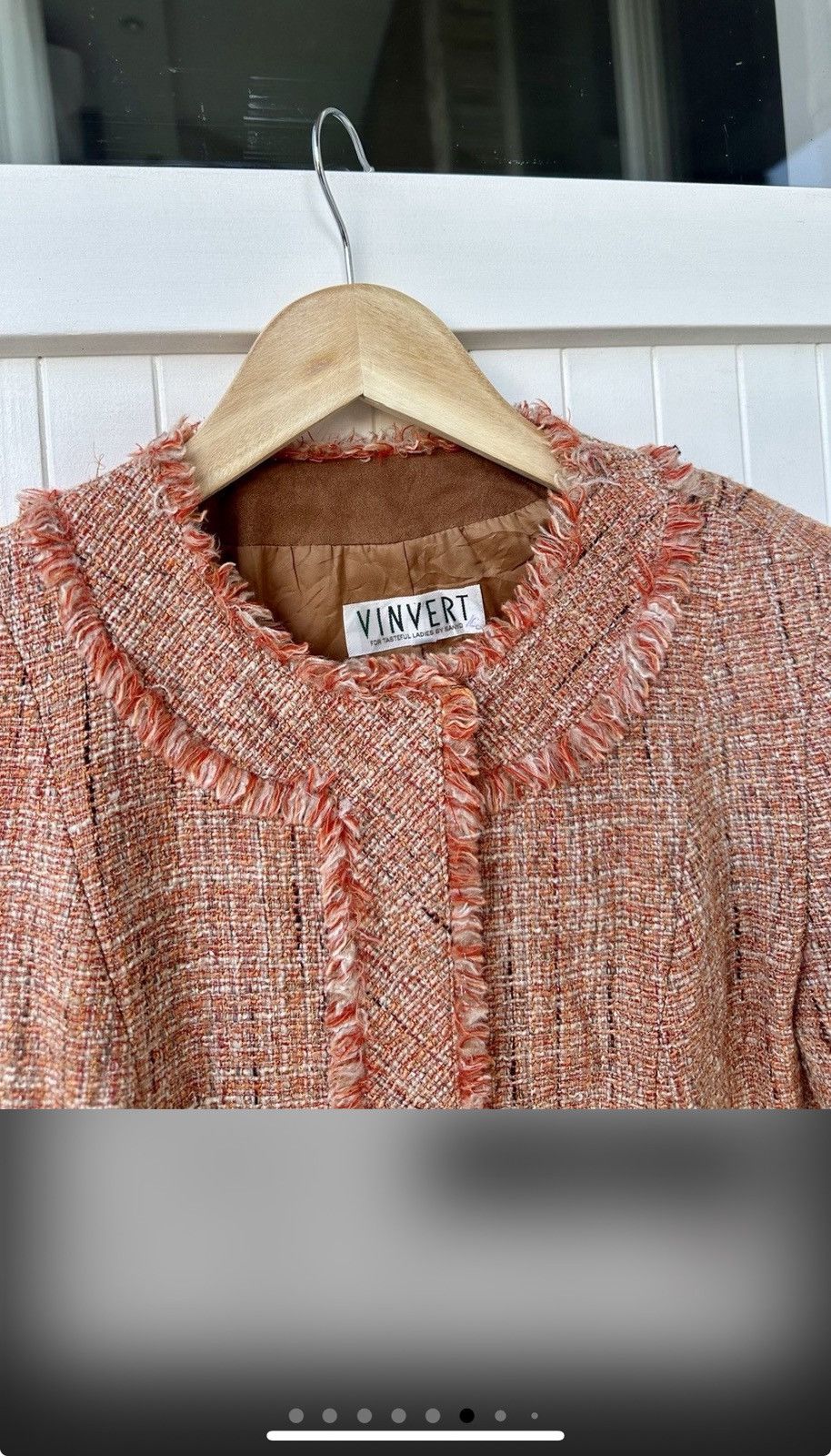 Japanese Brand Vintage Vinvert Tweed Jacket Japan Made Size M / US 6-8 / IT 42-44 - 4 Thumbnail