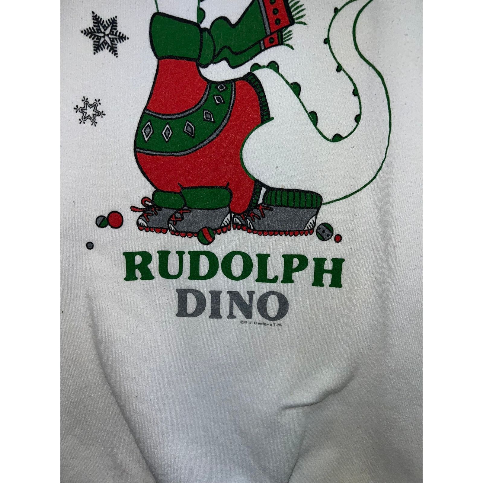 Vintage Vintage Dinosaur Sweatshirt Crewneck Rudolph Dino 90s VTG L Size US L / EU 52-54 / 3 - 4 Thumbnail