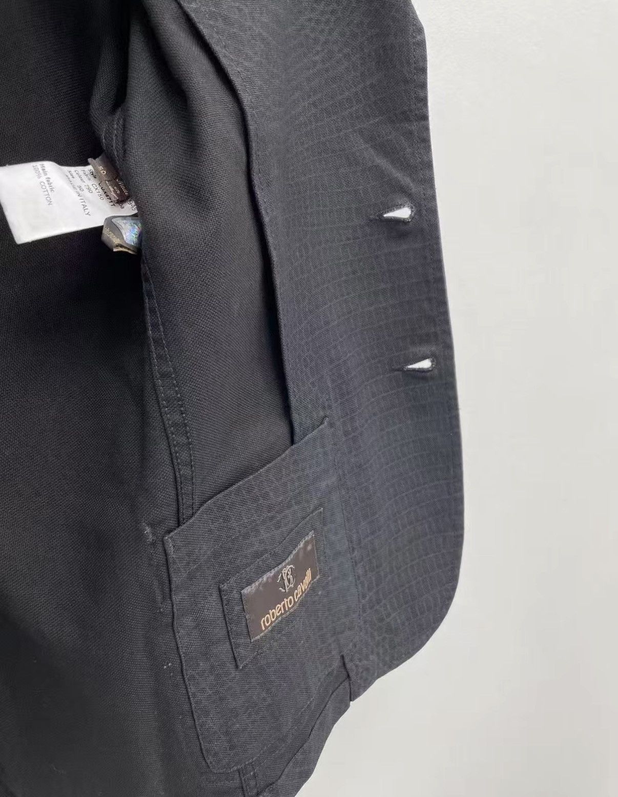 Roberto Cavalli Roberto Cavalli Jacquard Denim Jacket J30 Size US L / EU 52-54 / 3 - 6 Thumbnail