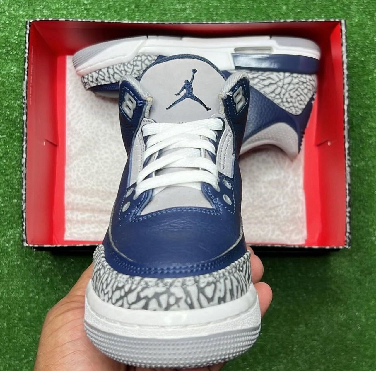 Jordan Brand Air Jordan 3 Retro GS ‘ Georgetown ‘ Size US 6 / EU 39 - 4 Thumbnail