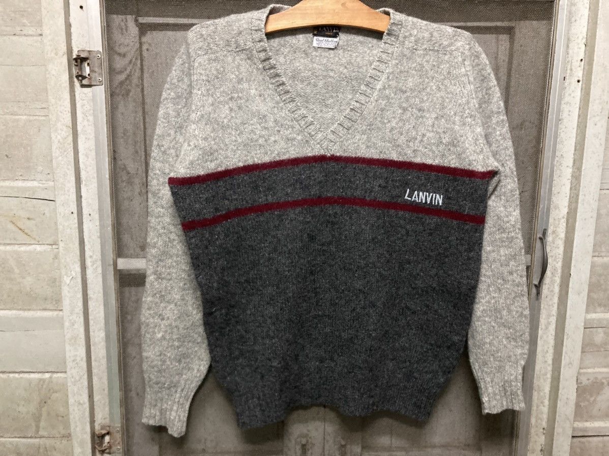 Designer × Lanvin Lanvin Long Sleeve Wool T-shirt Brand Size US L / EU 52-54 / 3 - 1 Thumbnail