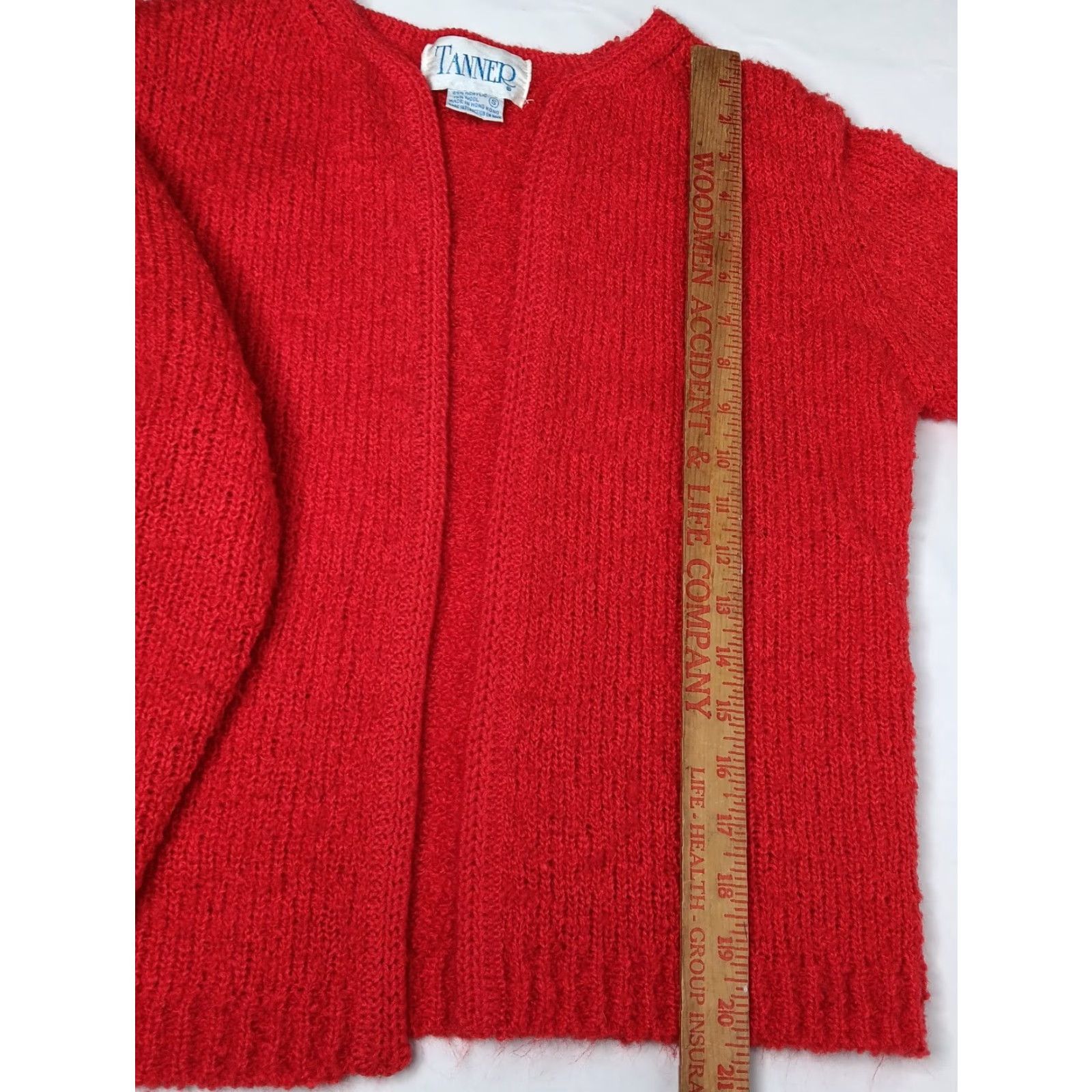 Vintage VINTAGE Tanner Cardigan Sweater Open Front Red Knit Women S Red Christmas Holiday Grannycore Vintage Style Size S / US 4 / IT 40 - 6 Thumbnail