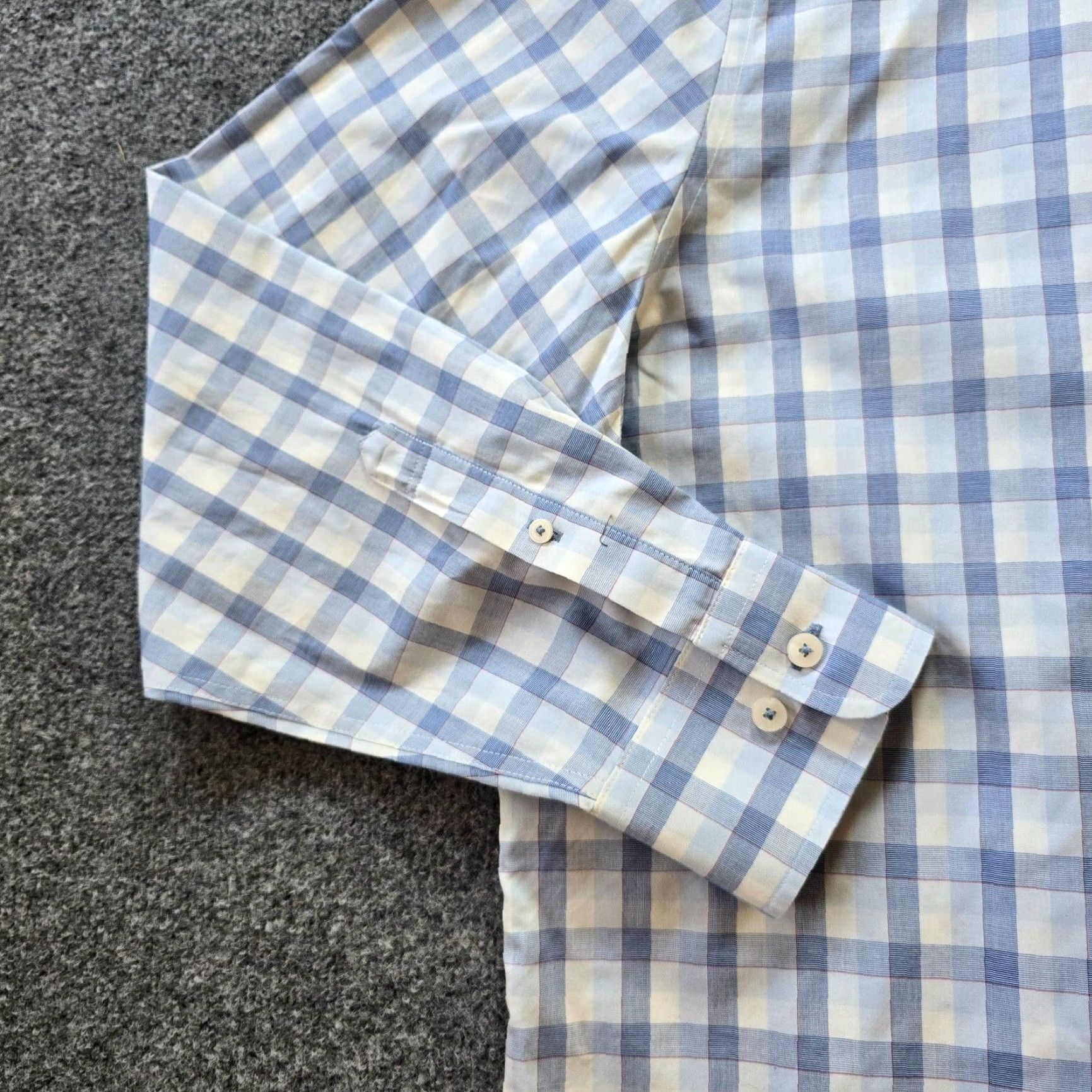 UNTUCKit UNTUCKit Shirt Mens 2XL Blue Plaid Button-Down Long Sleeve Classic Career Shirt Mens 2XL Blue Plaid Button-Down Long Sleeve UNTUCKit Size US XXL / EU 58 / 5 - 3 Thumbnail