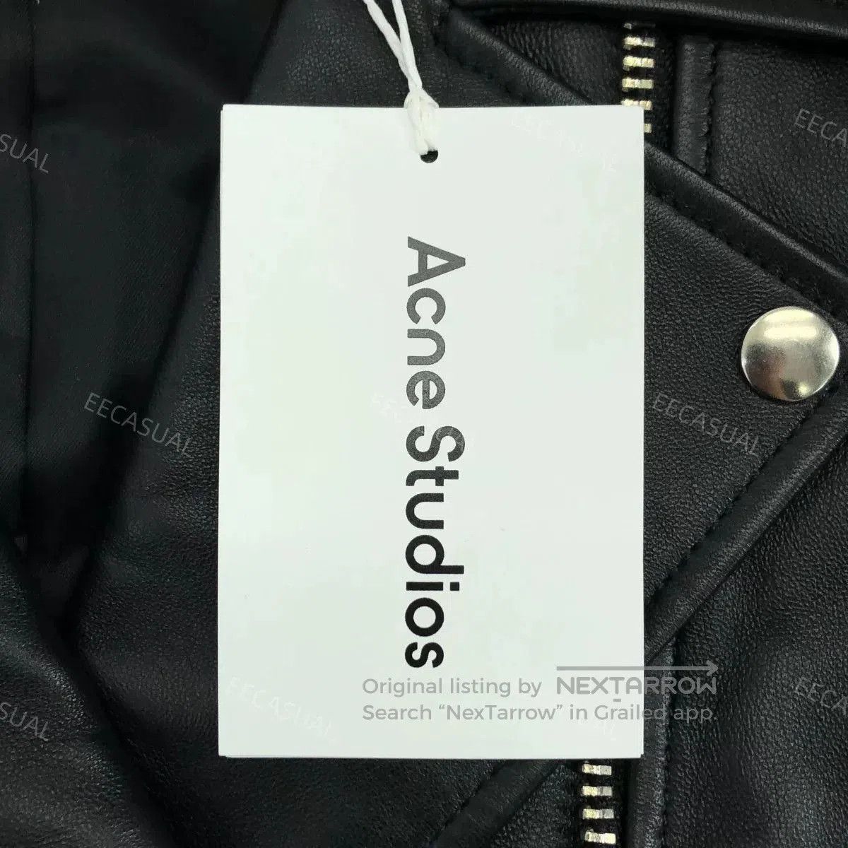 Acne Studios Black Leather Biker Jacket for Women. Size XXS / US 00 / IT 34 - 8 Thumbnail
