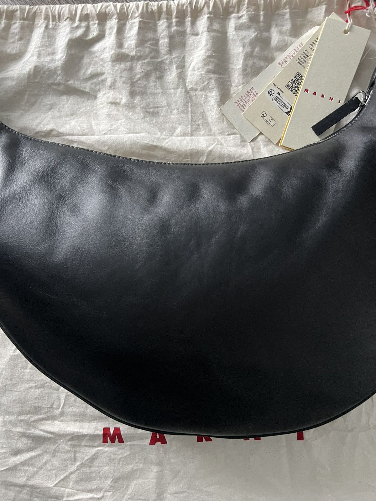 Marni Calfskin Leather Black Dot Medium Bag Marni Hobo Size ONE SIZE - 7 Thumbnail