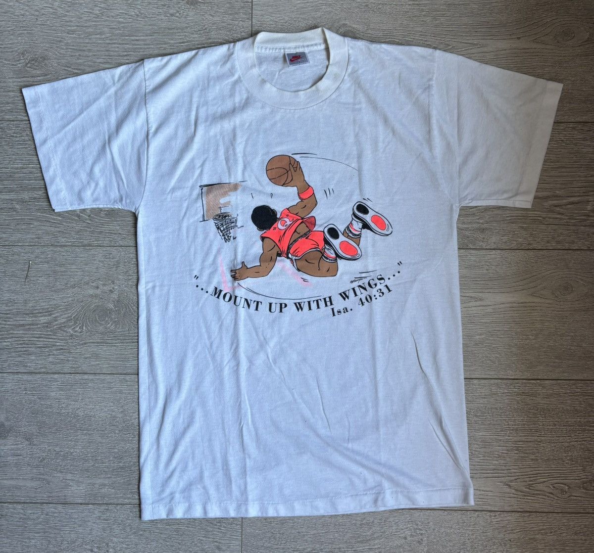 Nike Vintage 90s Nike basketball graphic tee Size US M / EU 48-50 / 2 - 4 Thumbnail