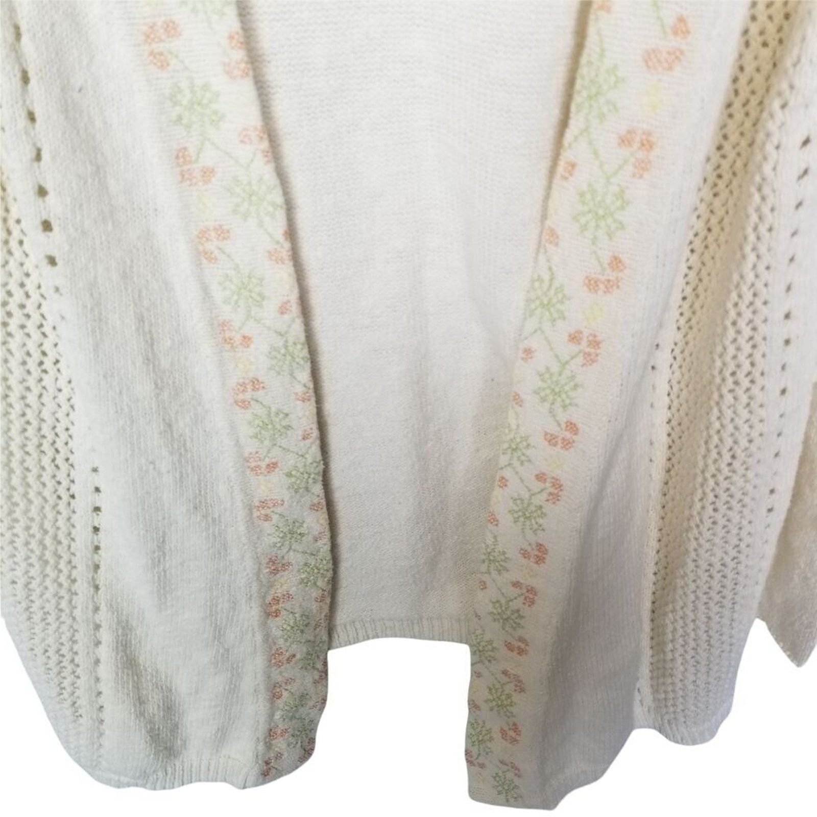 Sundry Sundance Wool Sweater Cardigan Cottagecore Boho Romantic S Size S / US 4 / IT 40 - 3 Thumbnail
