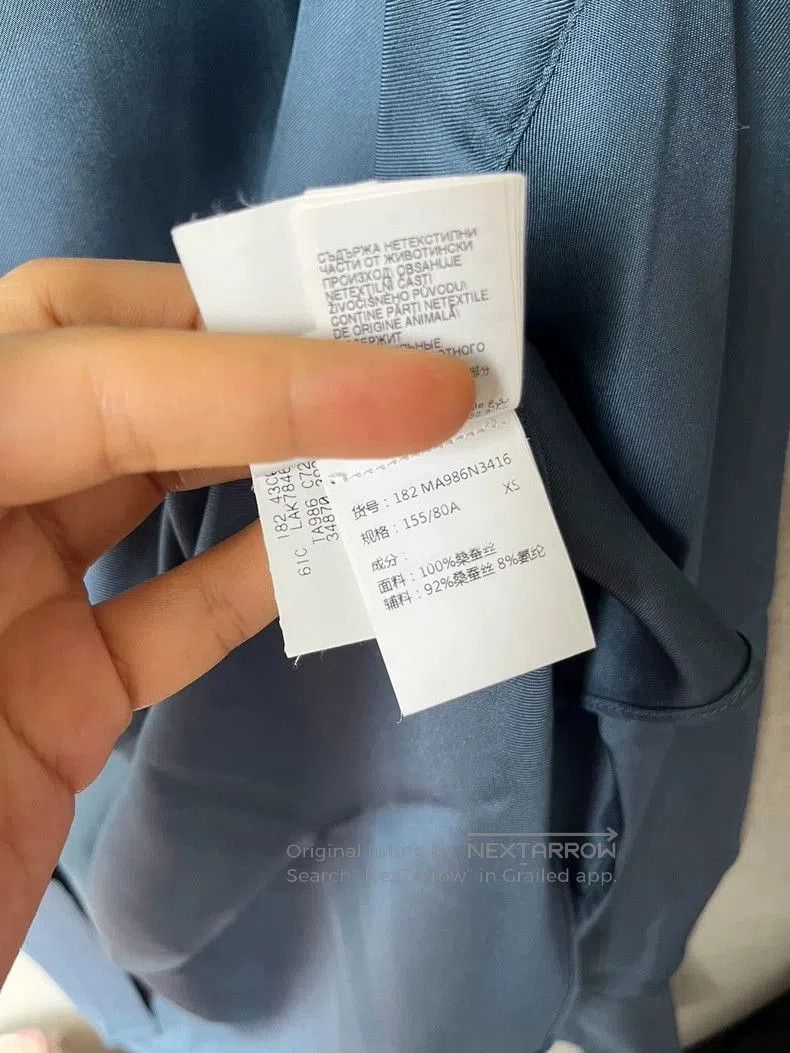 Brunello Cucinelli Brunello Cucinelli Beaded Collar Silk Shirt. Size US XS / EU 42 / 0 - 4 Thumbnail
