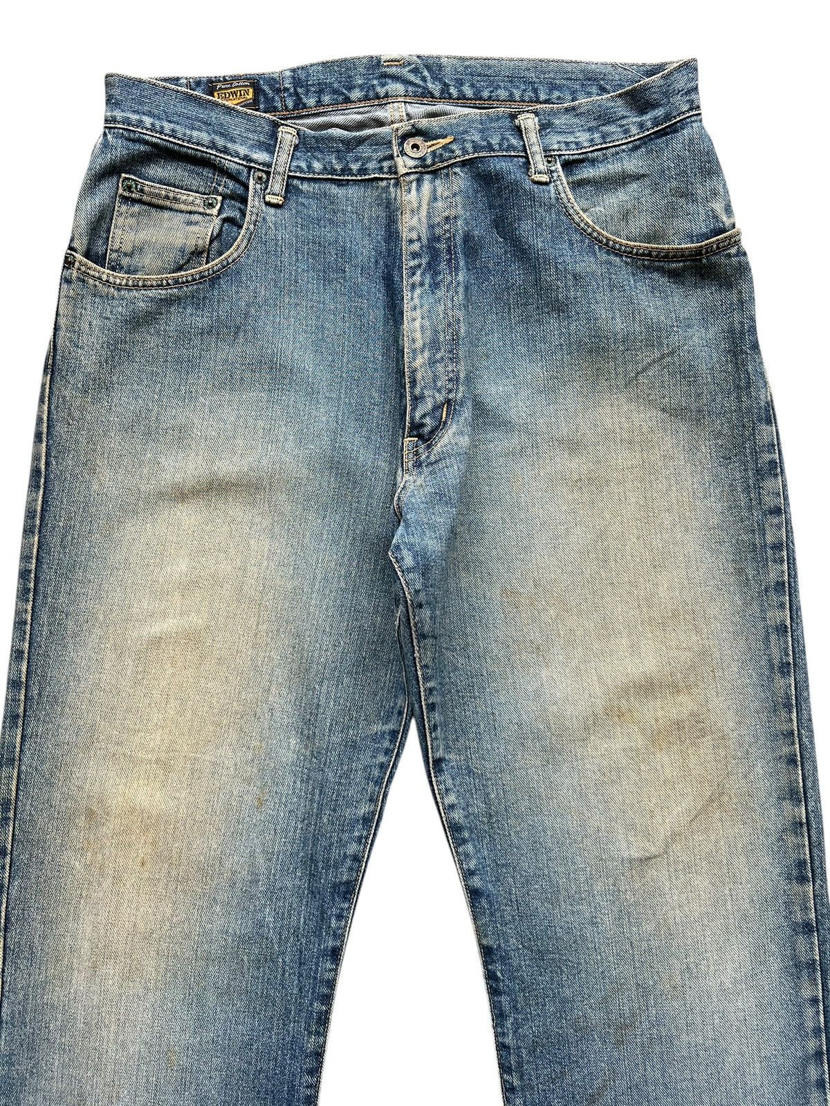 Edwin Vintage Edwin Baggy Distressed Mudwash Denim Jeans 34x31 Size US 34 / EU 50 - 4 Thumbnail