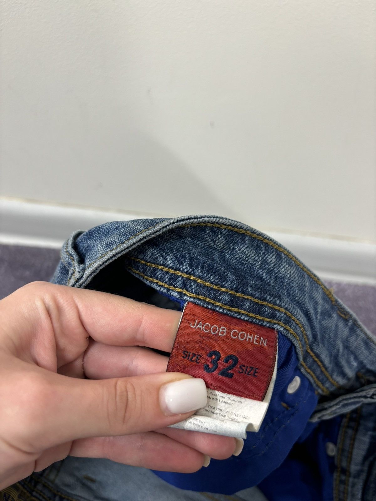 Jacob Cohen Jacob Cohen Limited Edition Men’s Italian Blue Denim Jeans Size US 32 / EU 48 - 16 Thumbnail
