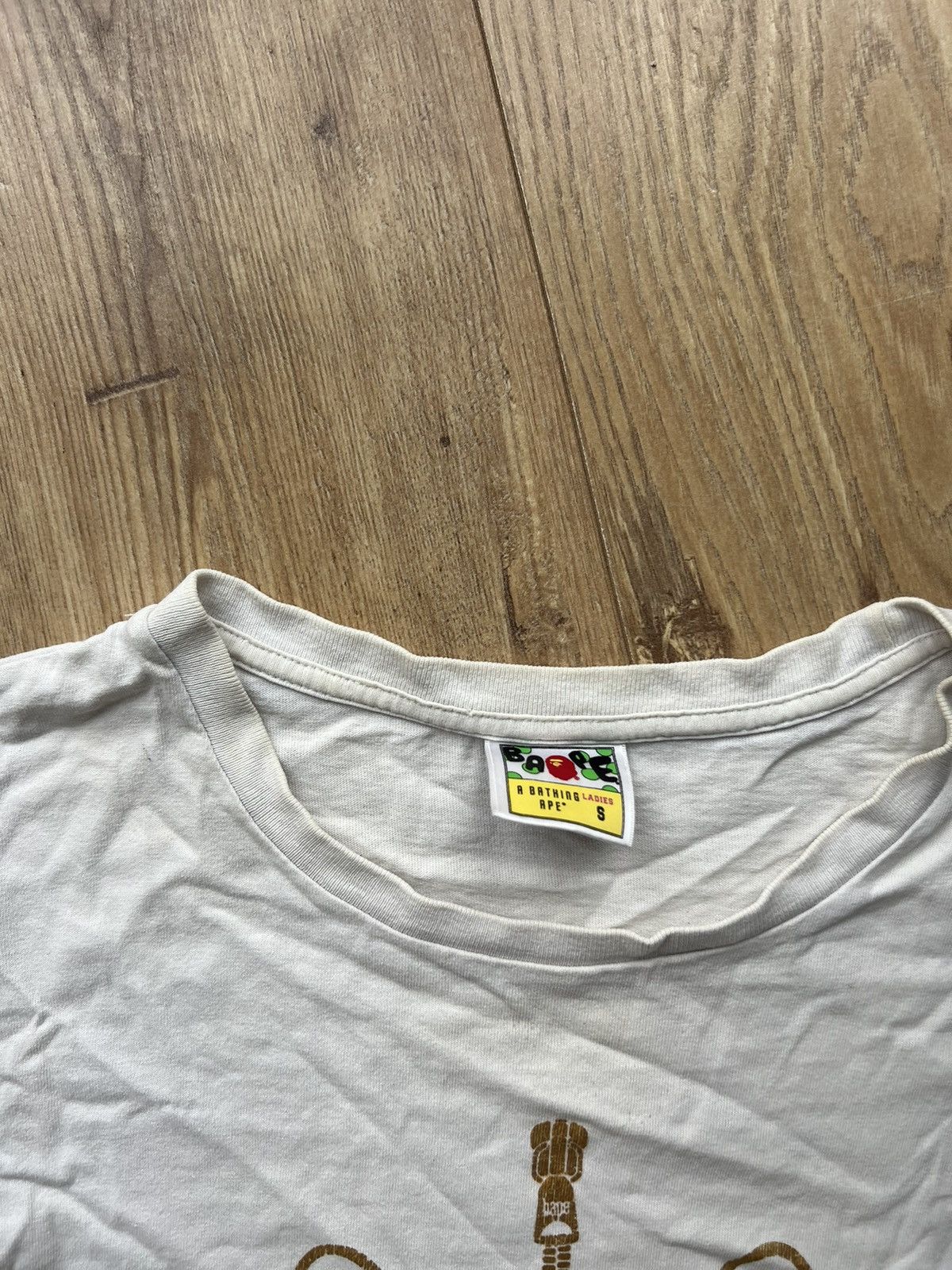 Bape BAPE LADIES GOLDEN SHARK JAWS TEE Size S / US 4 / IT 40 - 7 Thumbnail