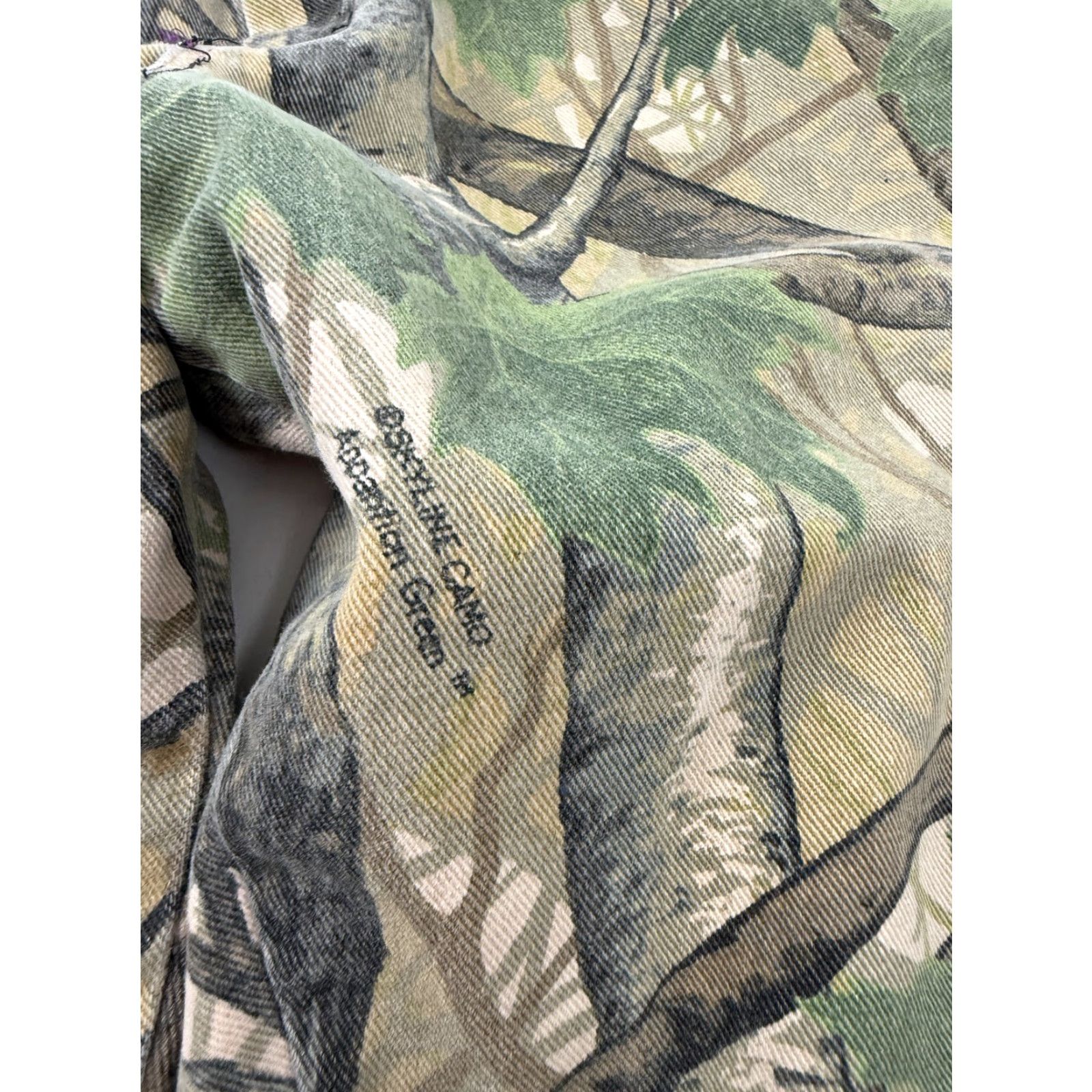Vintage World Famous Sports Pants Mens XL Green Camo Cargo Adjustable Waist Hunting Size US 36 / EU 52 - 4 Thumbnail