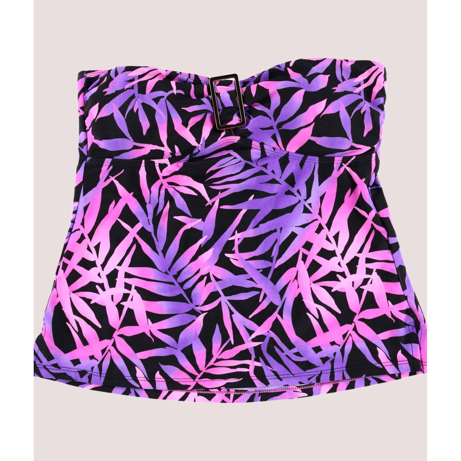 Vintage Island Escape Womens Leafy Halter Swim Top purp 10 Size ONE SIZE - 1 Preview