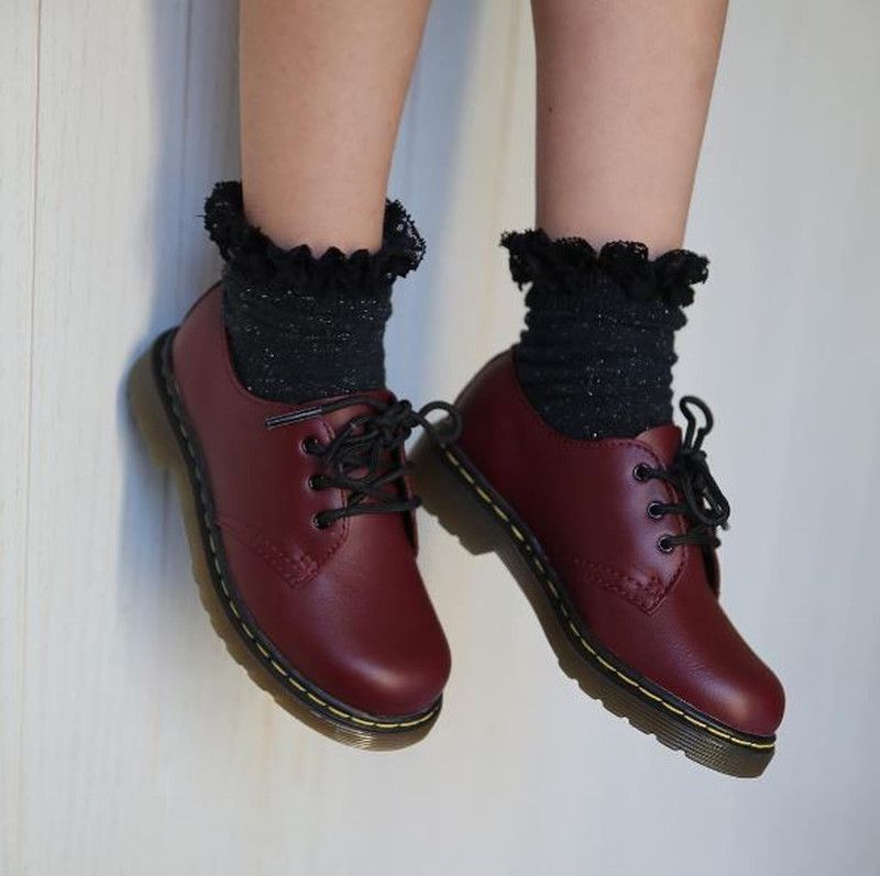 Dr. Martens Dr Martens 1461 Cherry Red Leather Lace Up Shoes Casual Size US 6 / IT 36 - 2 Thumbnail