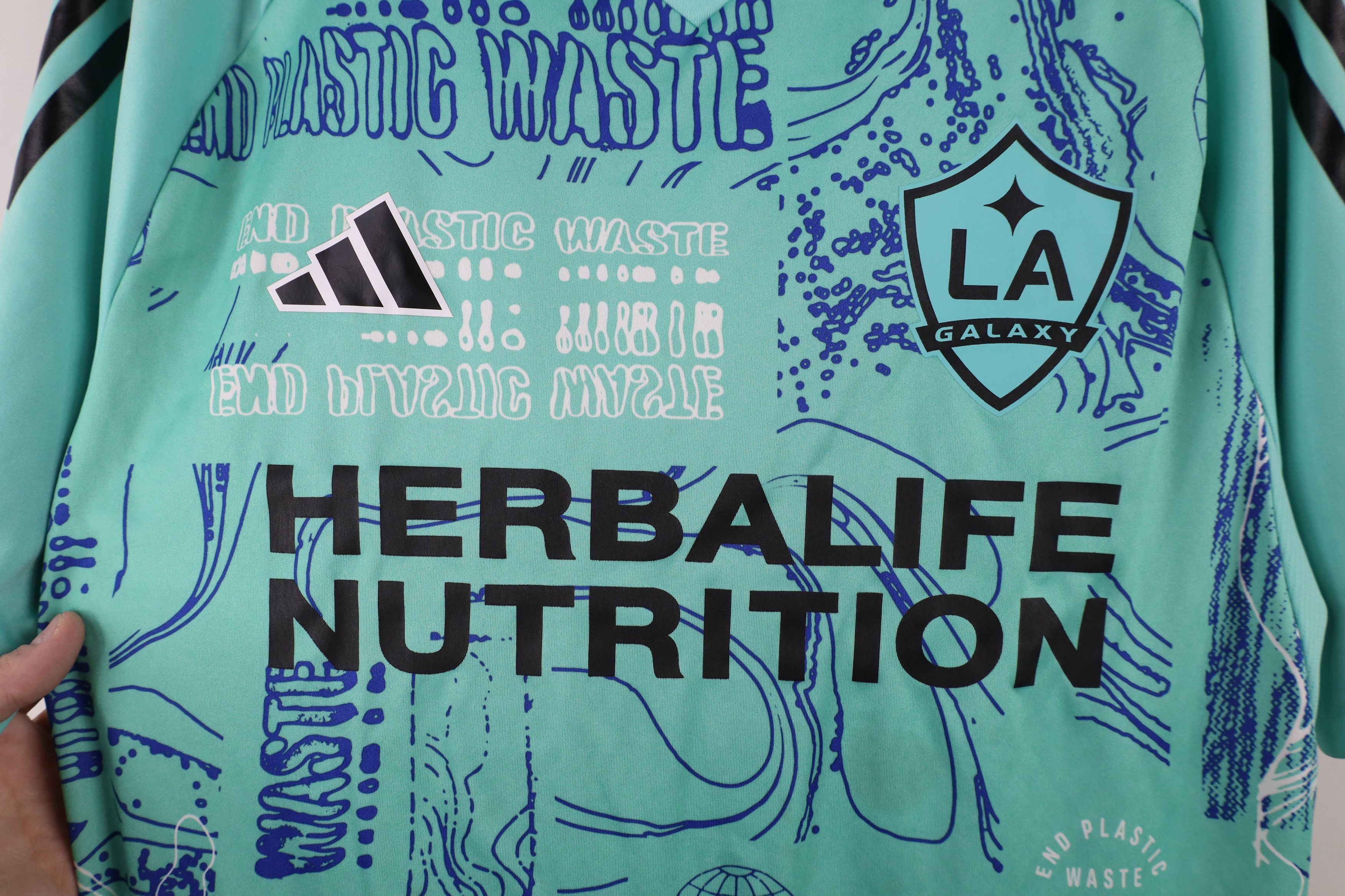 Adidas × Vintage Adidas Slim Fit Tiro Graphic LA Galaxy Soccer Jersey Futbol Size US M / EU 48-50 / 2 - 6 Thumbnail