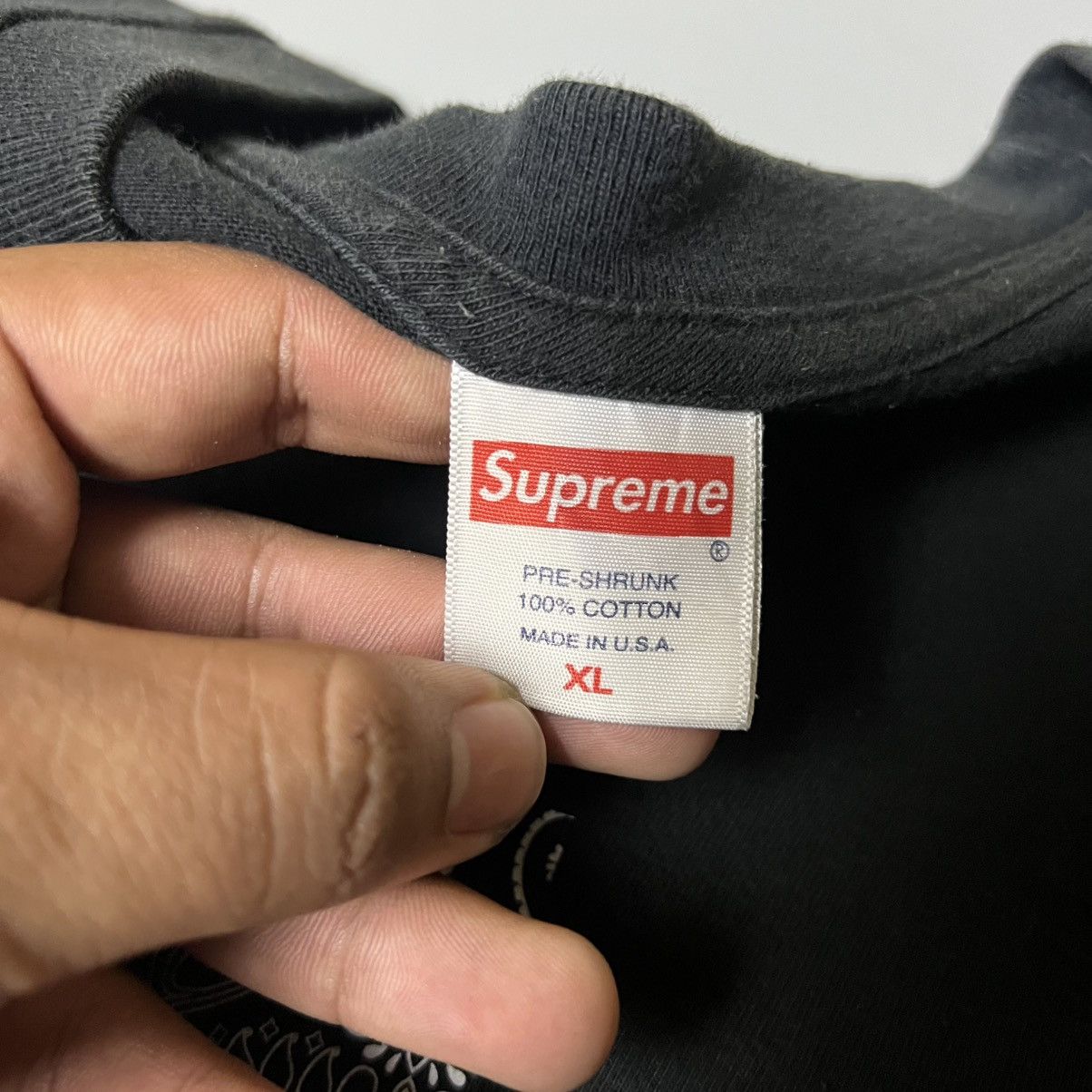 Supreme Supreme Black Bandana Box Logo Size US L / EU 52-54 / 3 - 3 Thumbnail