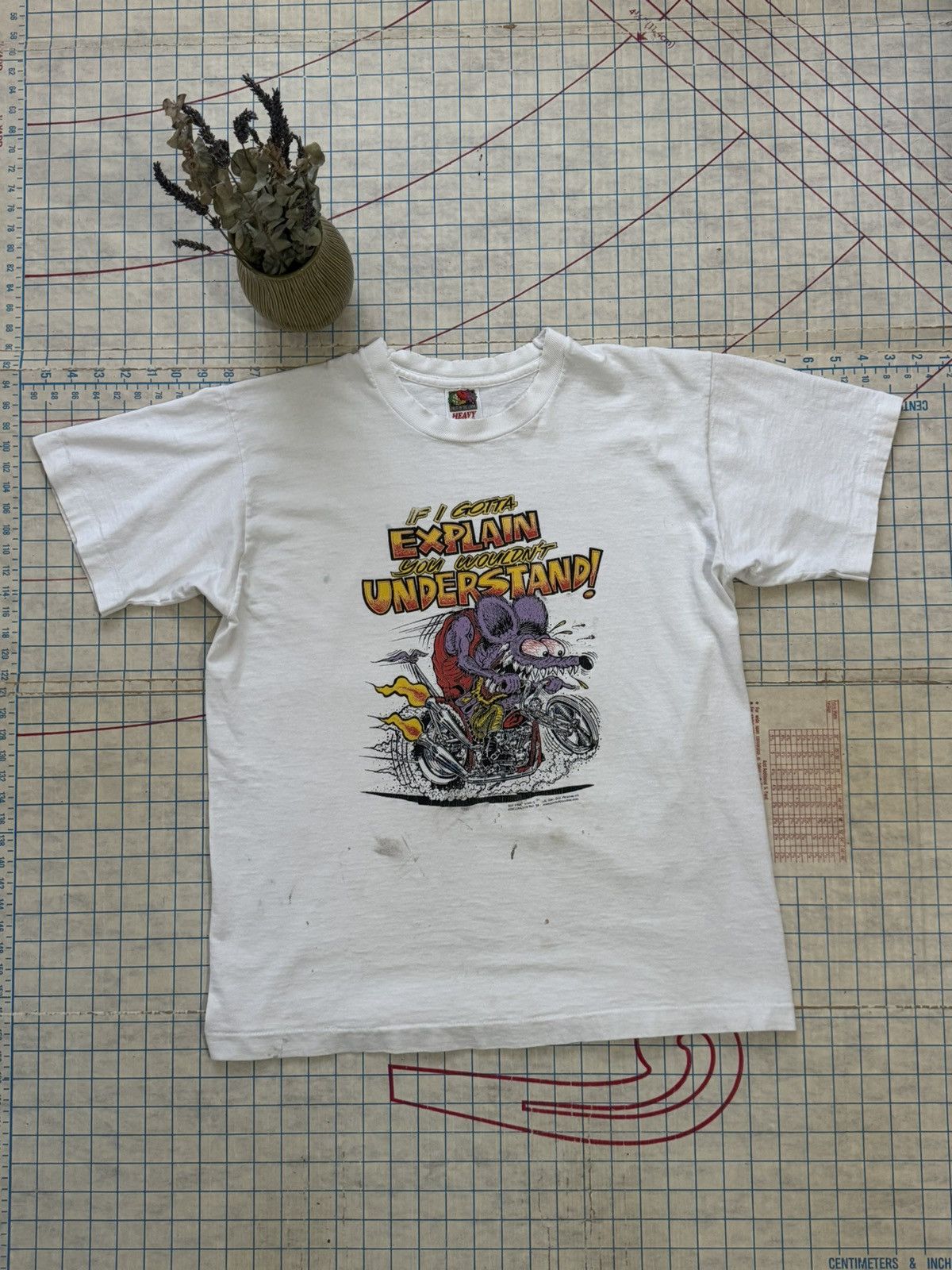 Vintage Vintage Rat Fink Hot Rod Graphic Tee With Wear Large Size US L / EU 52-54 / 3 - 2 Thumbnail