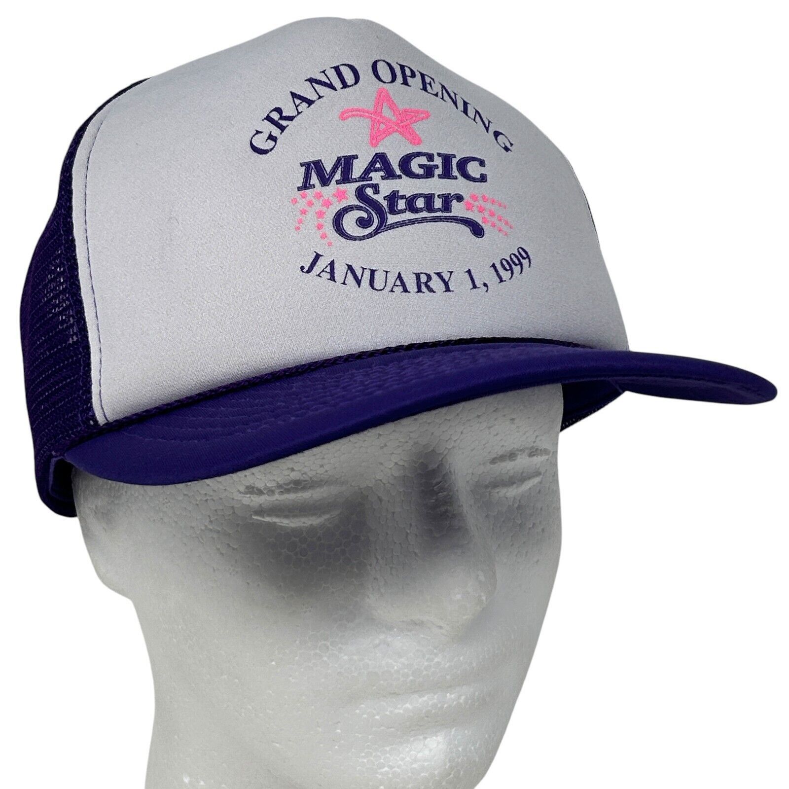 Vintage Vintage 90s Magic Star Casino Trucker Hat Baseball Cap Size ONE SIZE - 12 Thumbnail