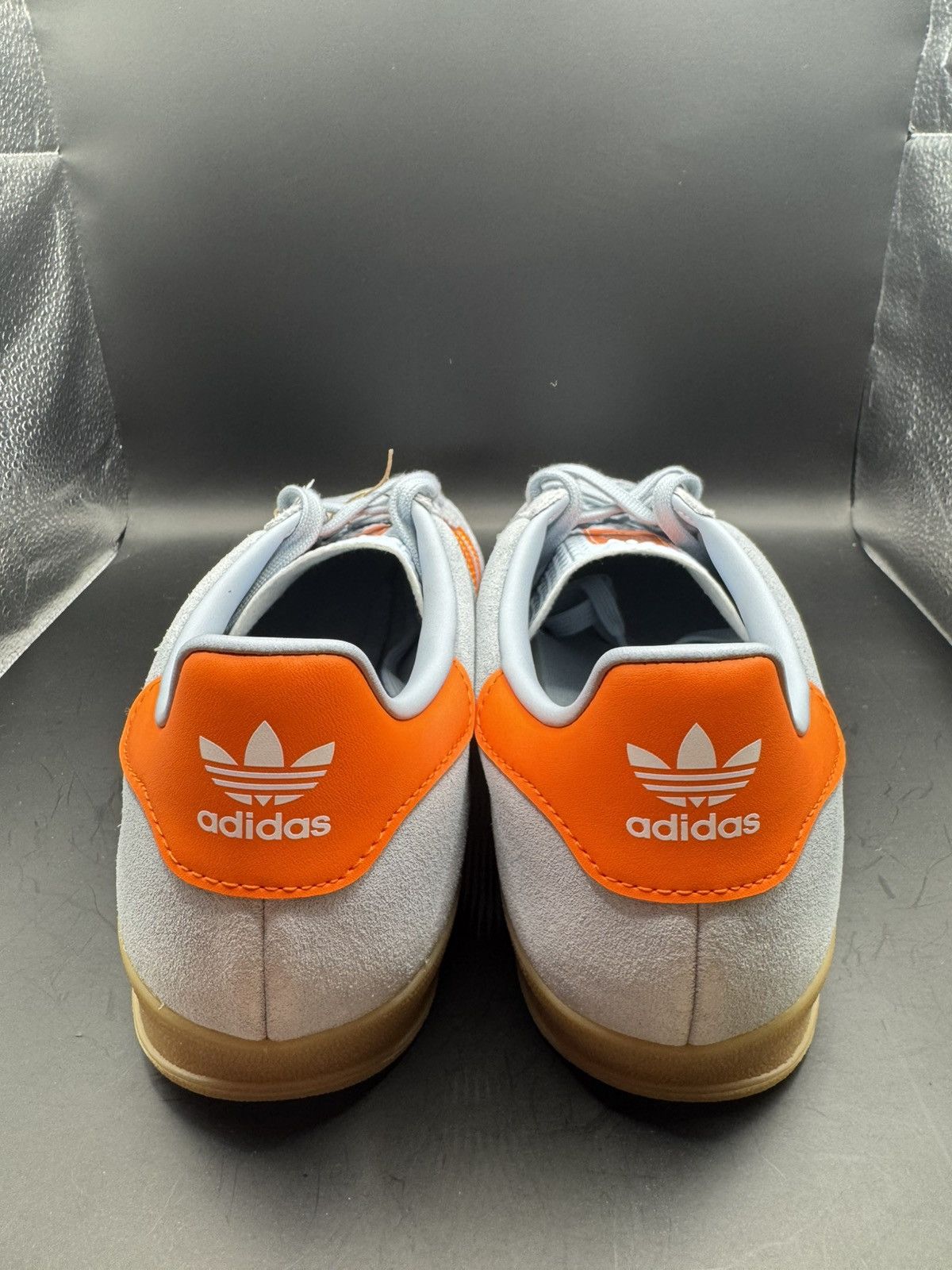 Adidas Adidas Gazelle Light blue & orange Size US 11.5 / EU 44-45 - 4 Thumbnail